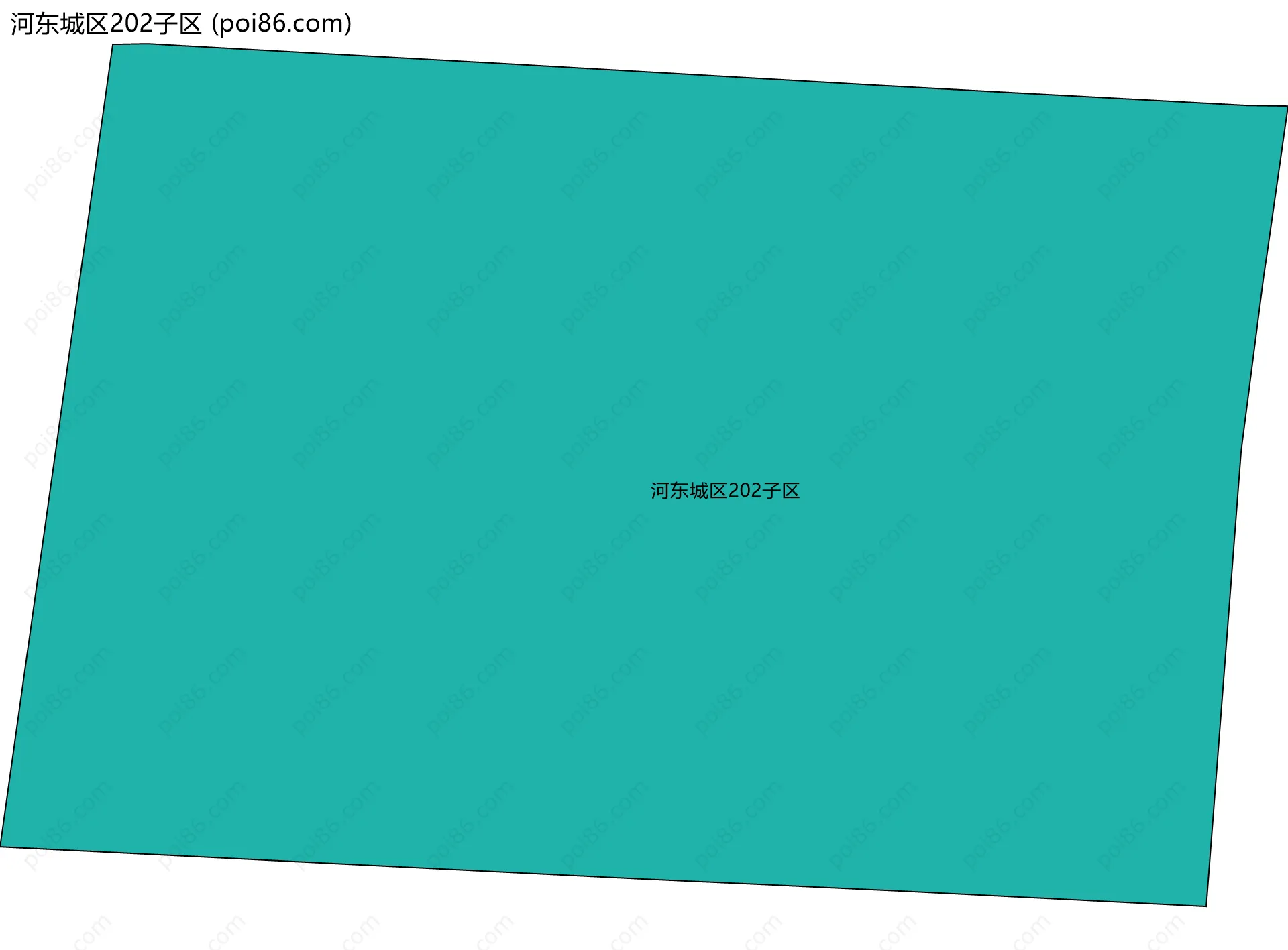 河东城区202子区边界地图