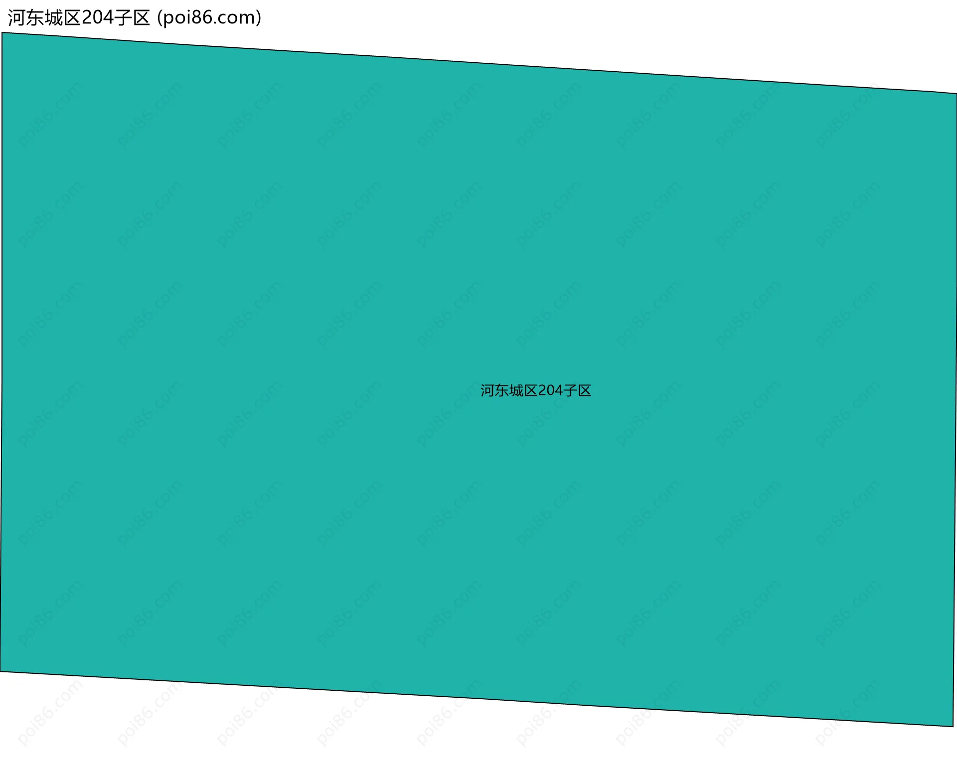 河东城区204子区边界地图
