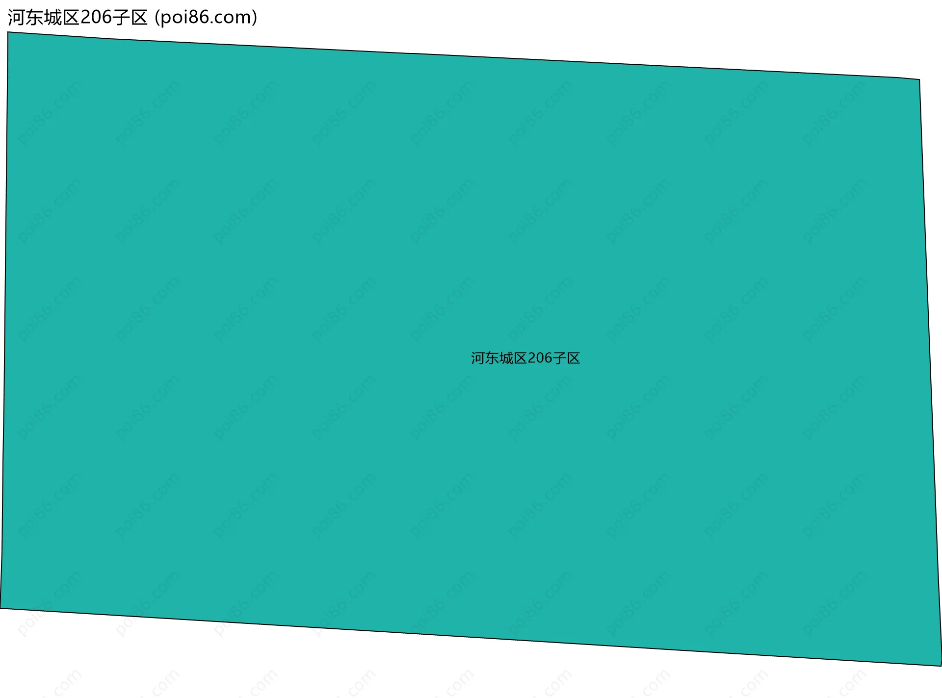 河东城区206子区边界地图