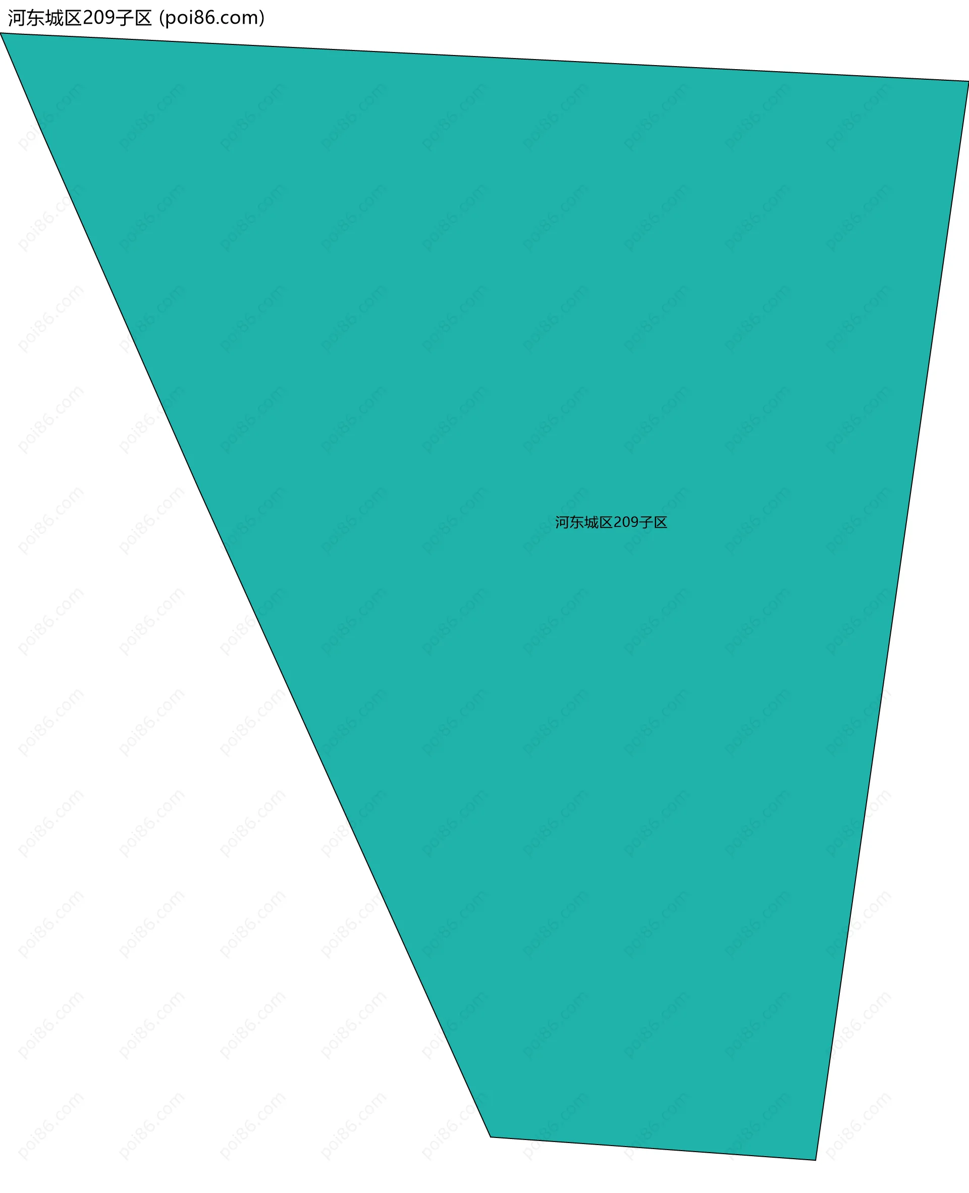 河东城区209子区边界地图