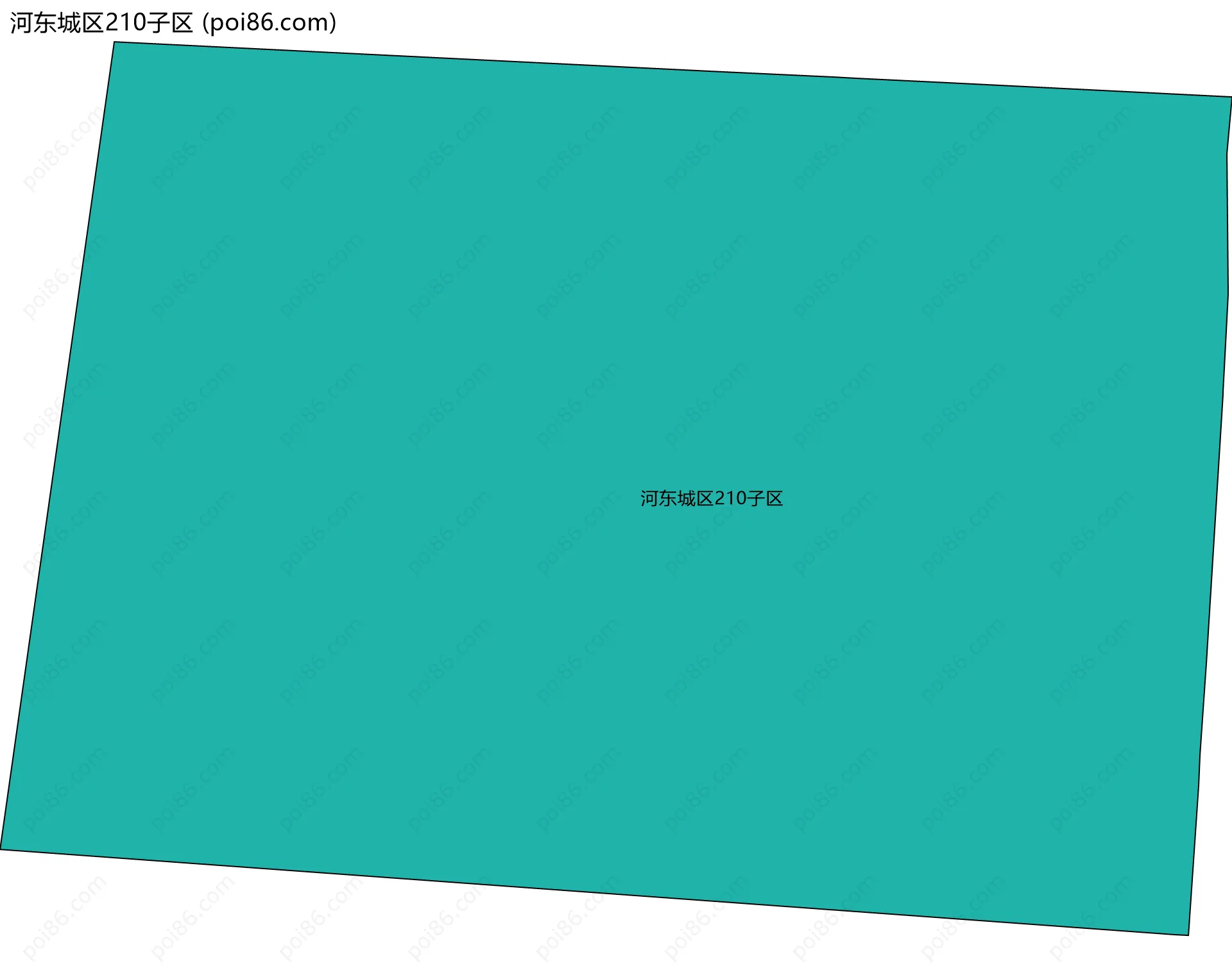 河东城区210子区边界地图