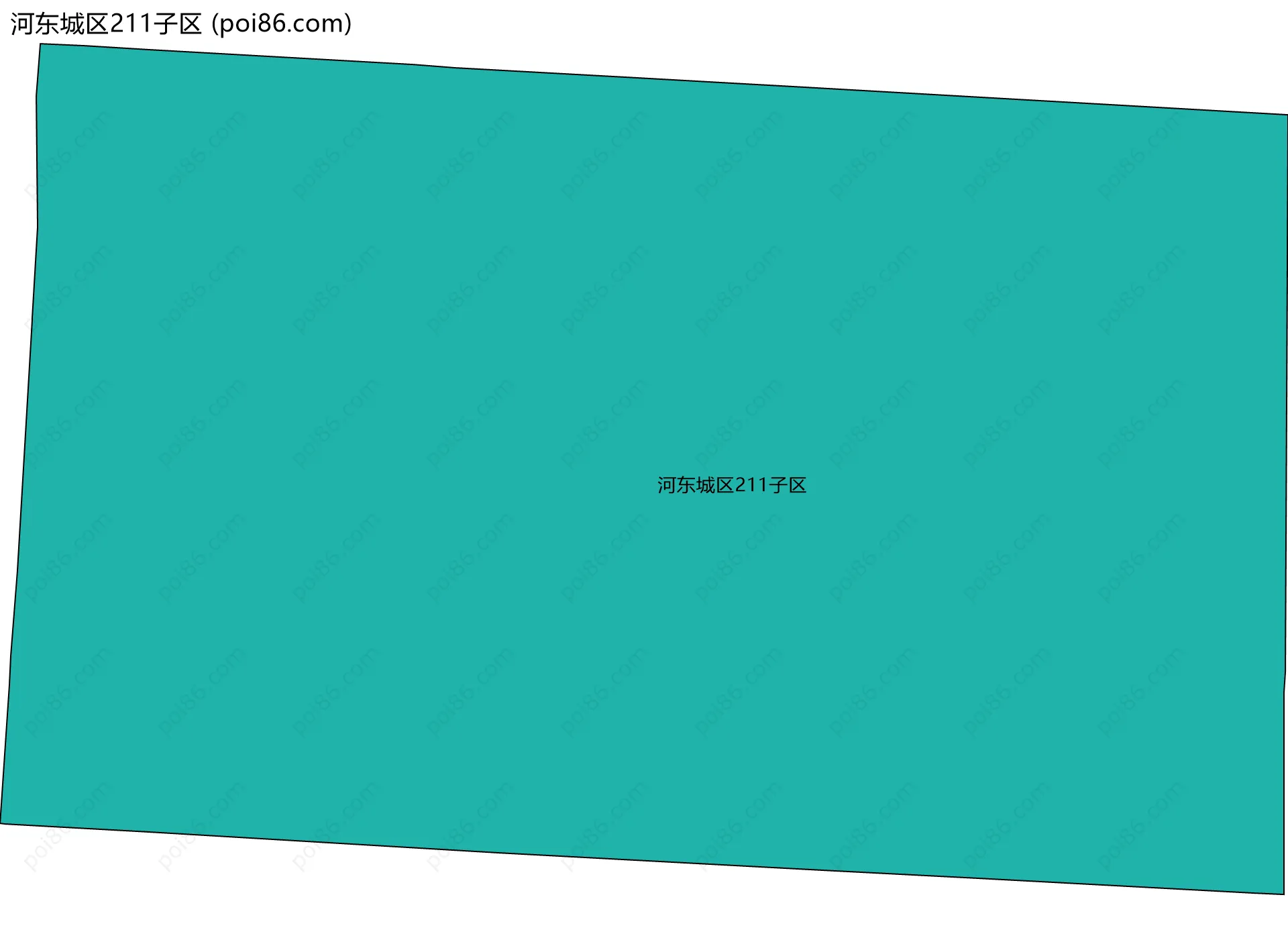 河东城区211子区边界地图
