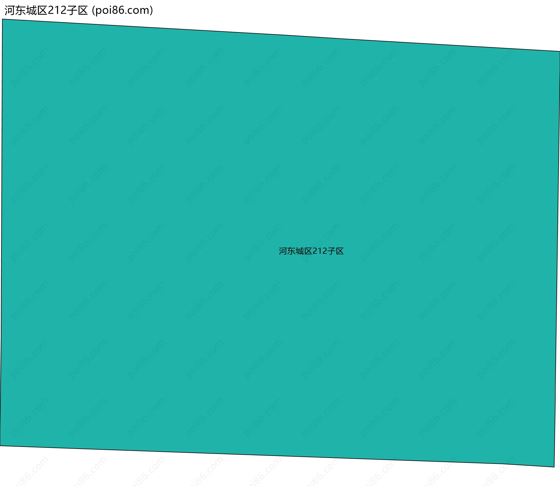 河东城区212子区边界地图
