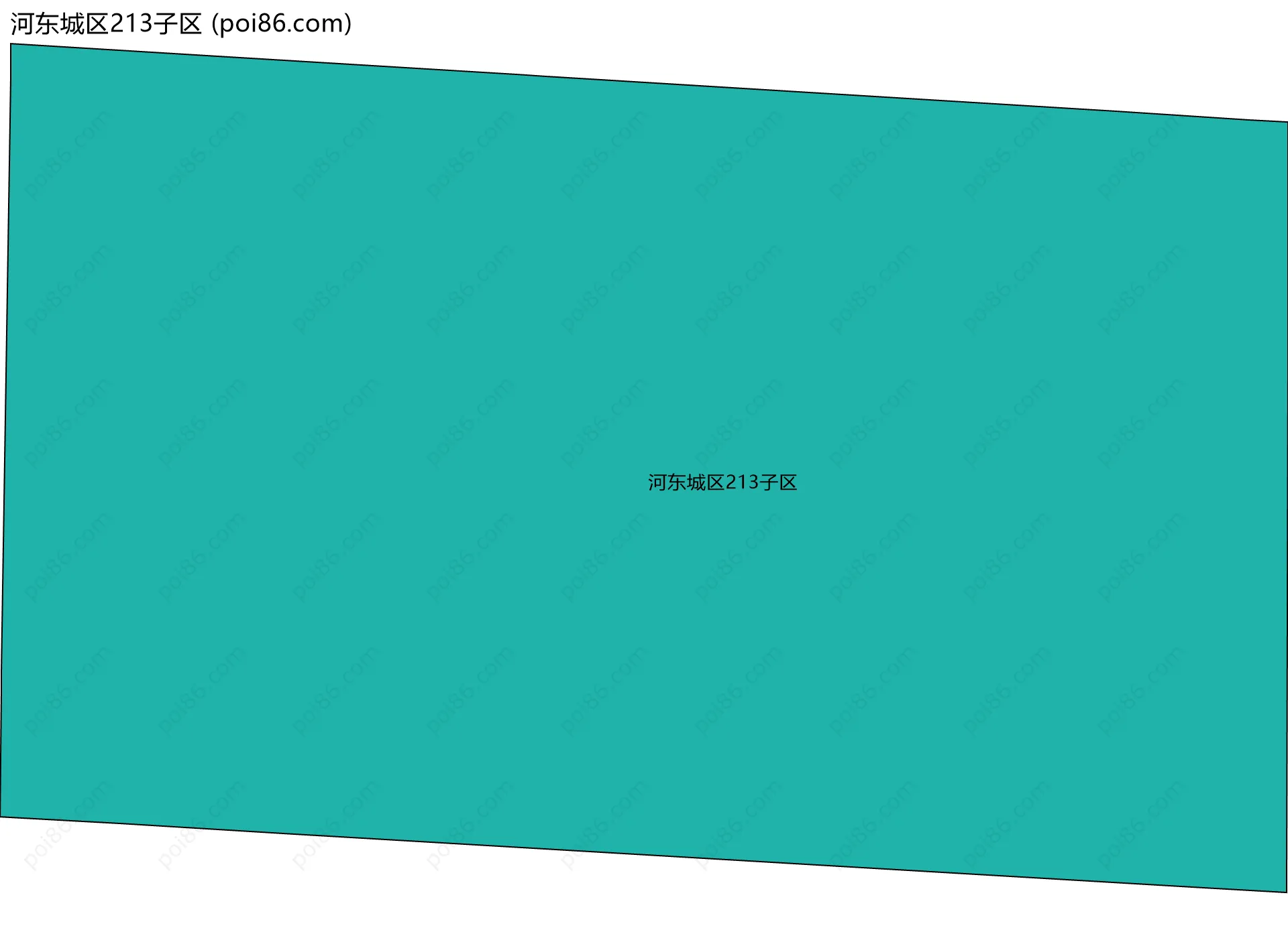 河东城区213子区边界地图