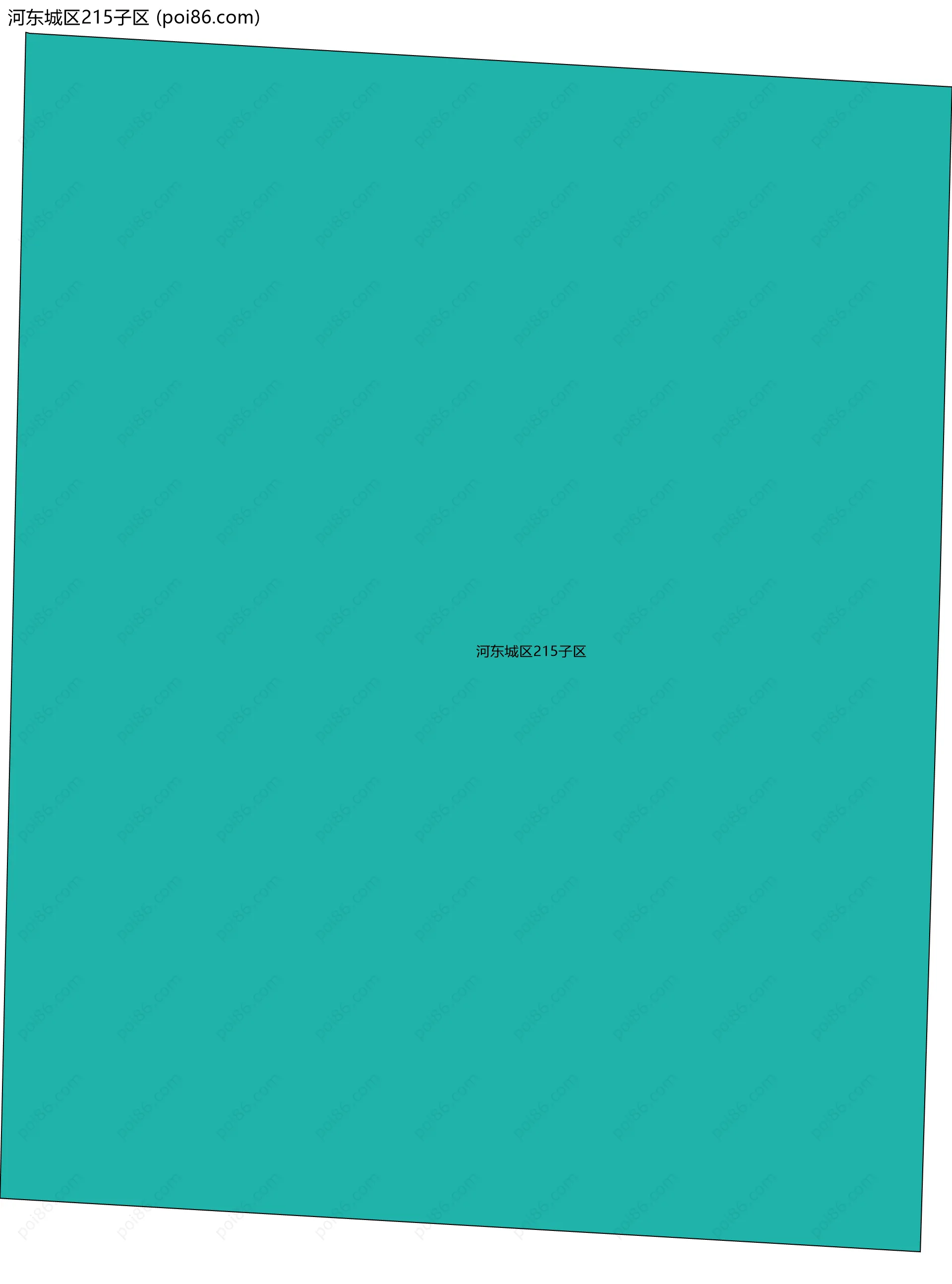 河东城区215子区边界地图