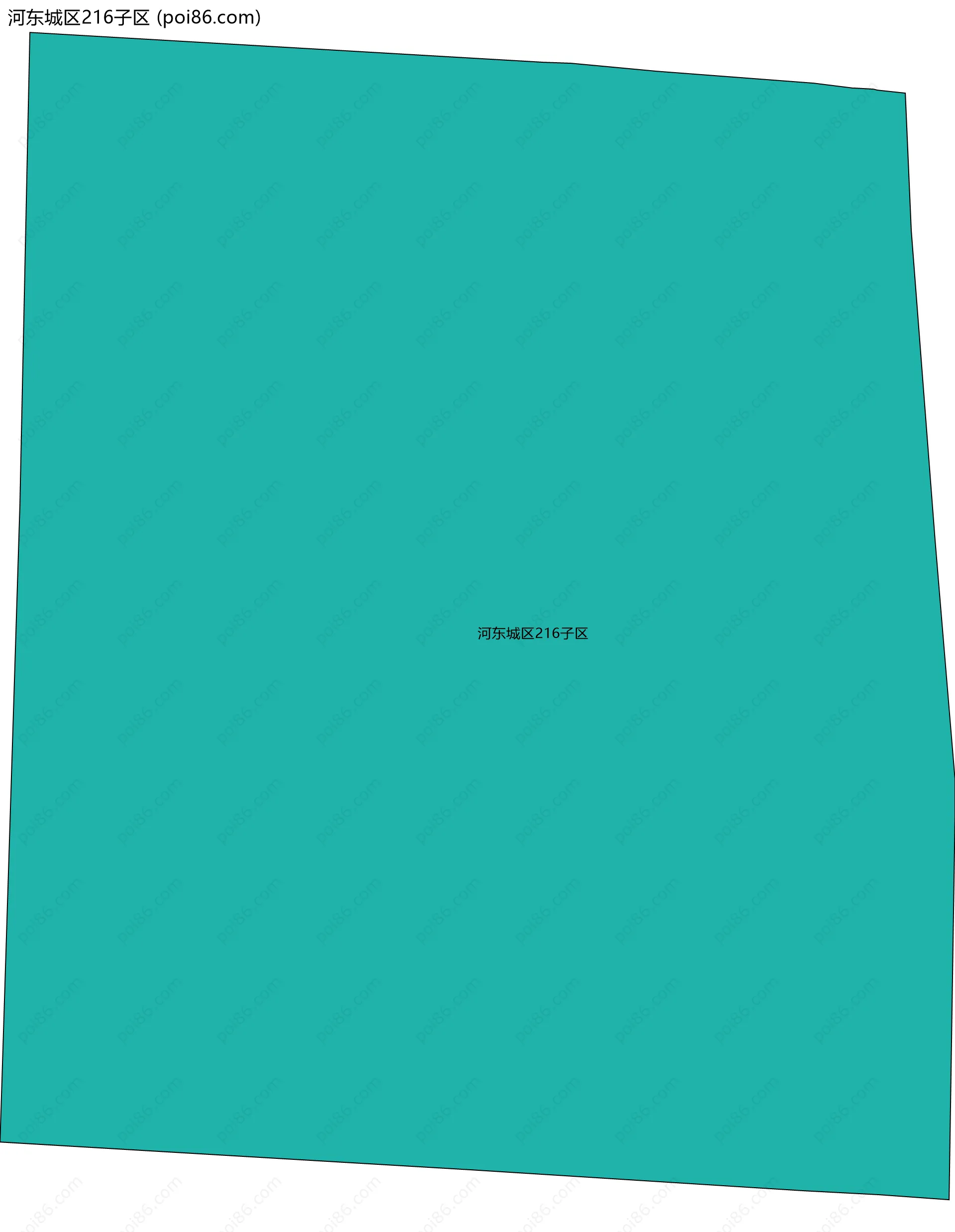 河东城区216子区边界地图