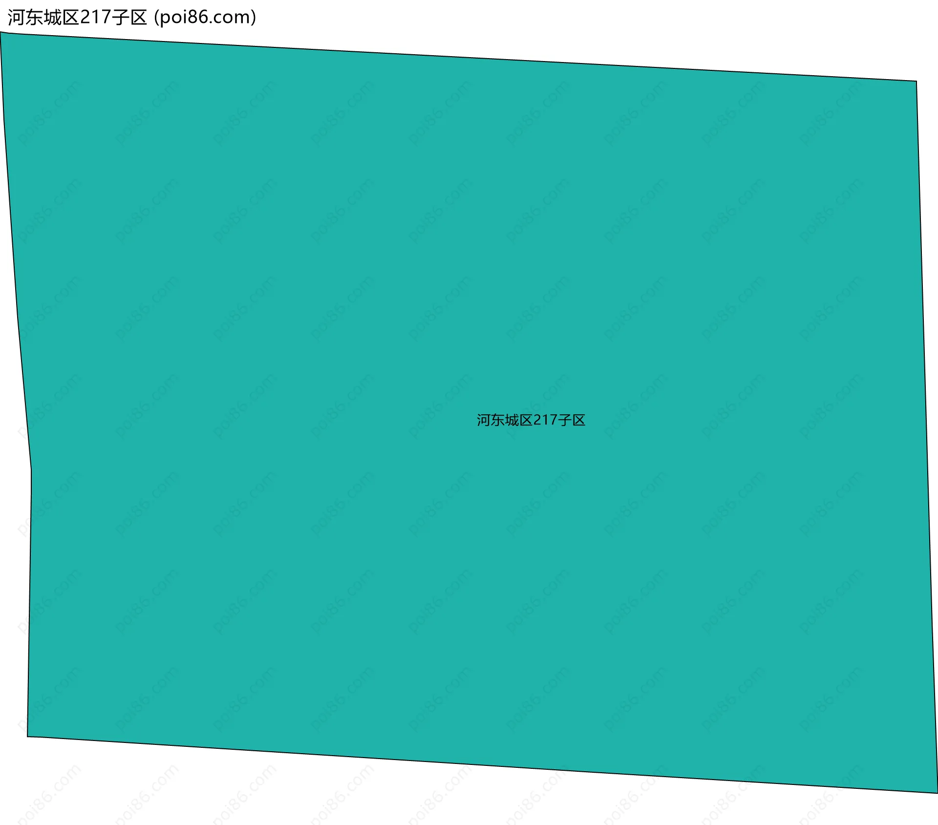 河东城区217子区边界地图