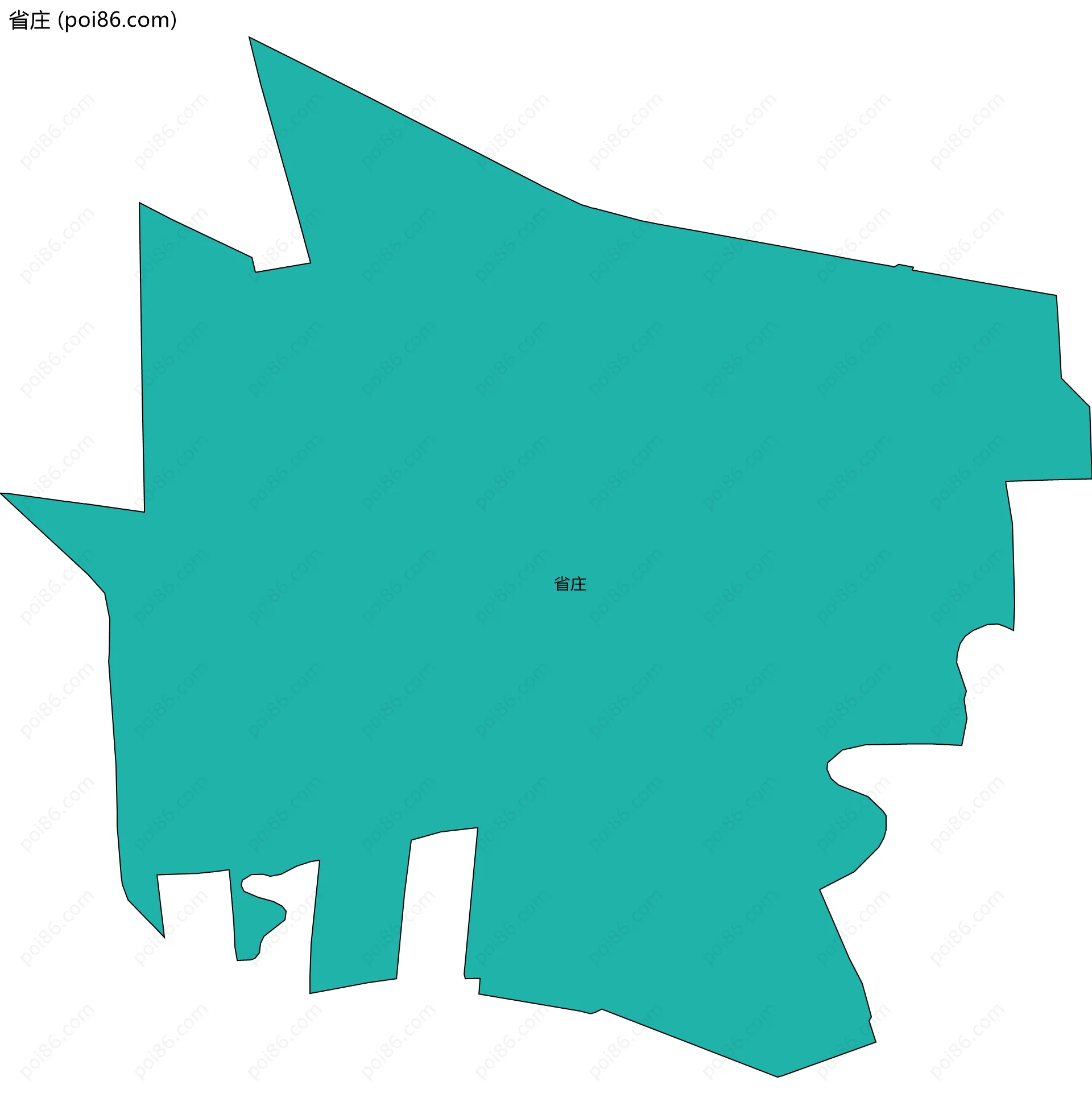 省庄边界地图