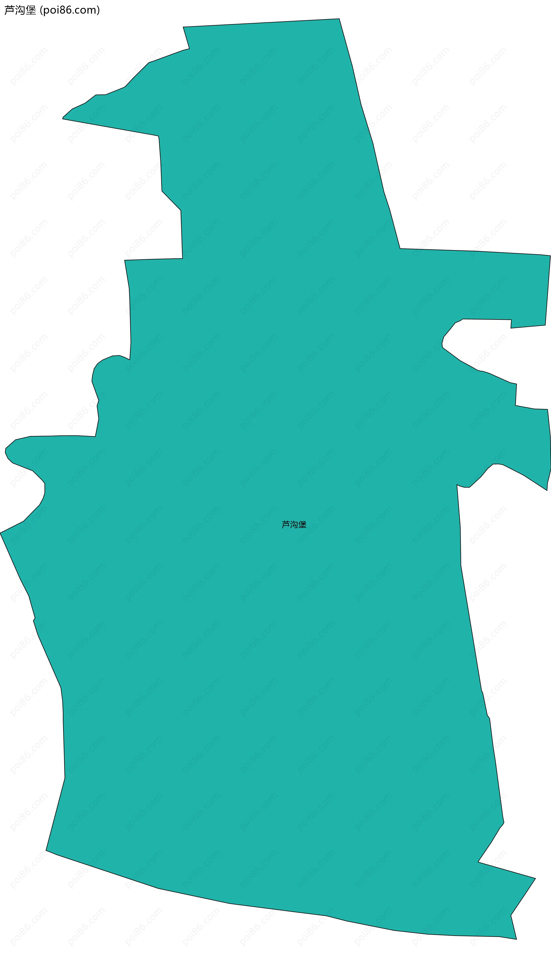 芦沟堡边界地图