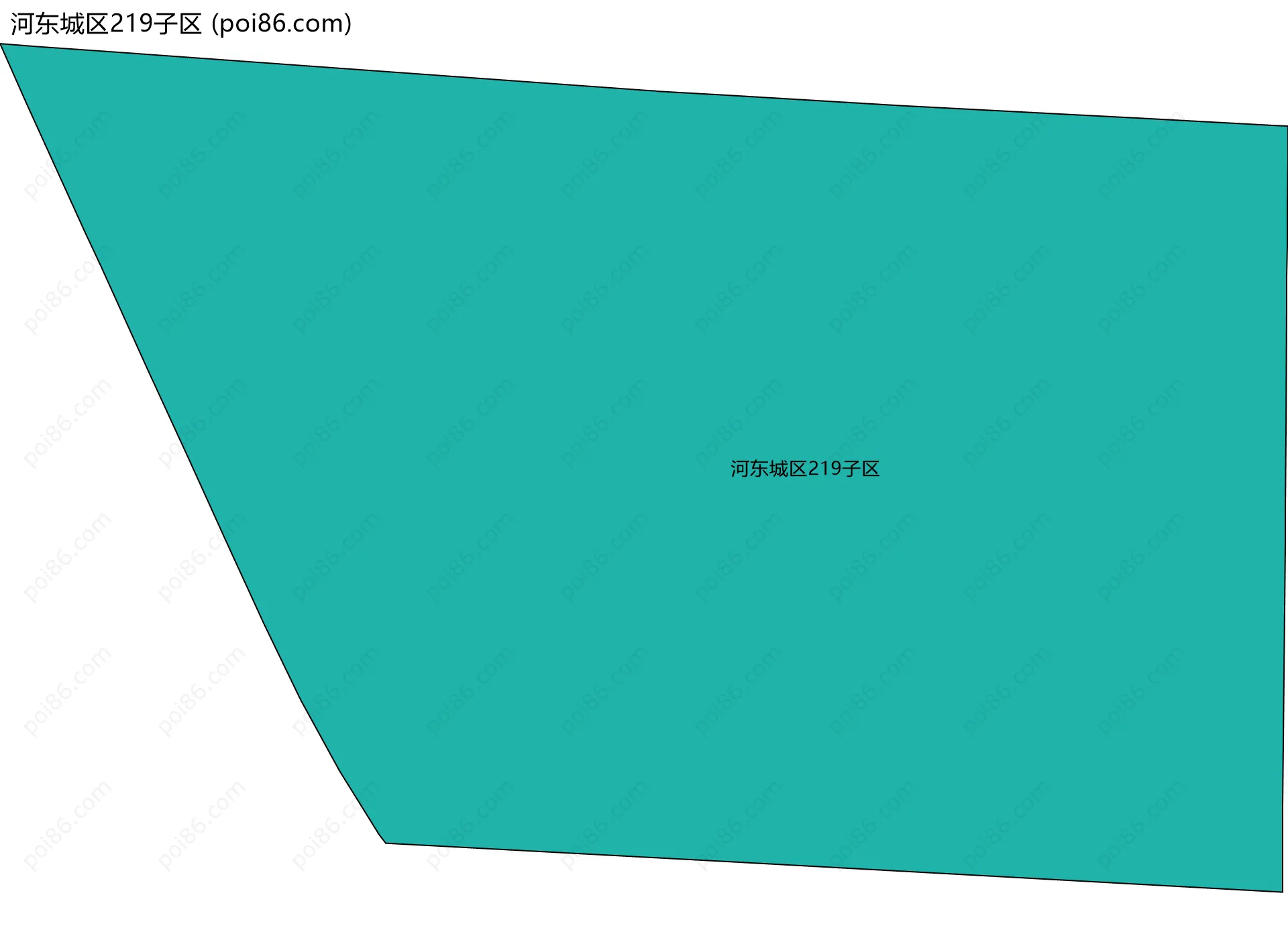 河东城区219子区边界地图