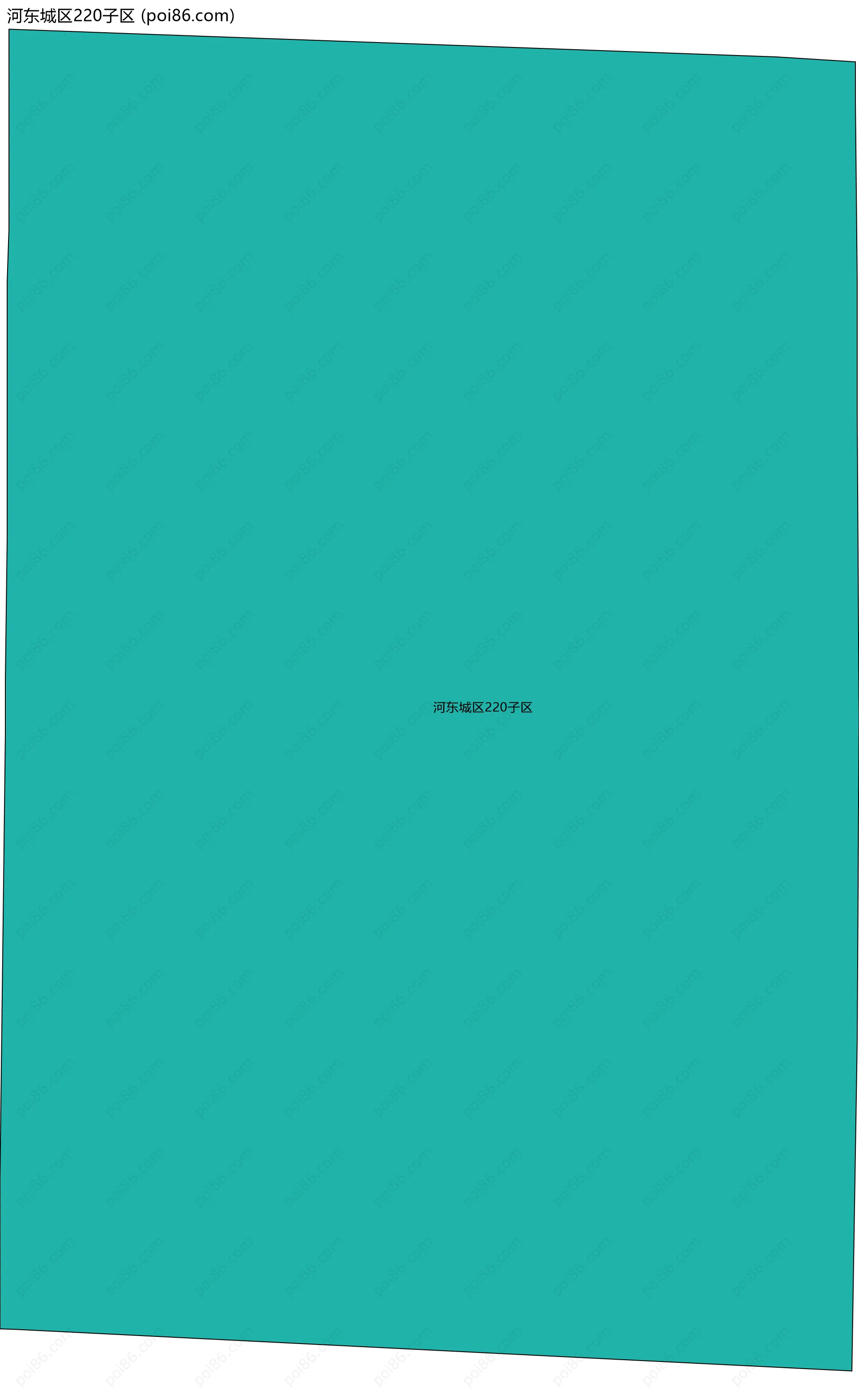 河东城区220子区边界地图