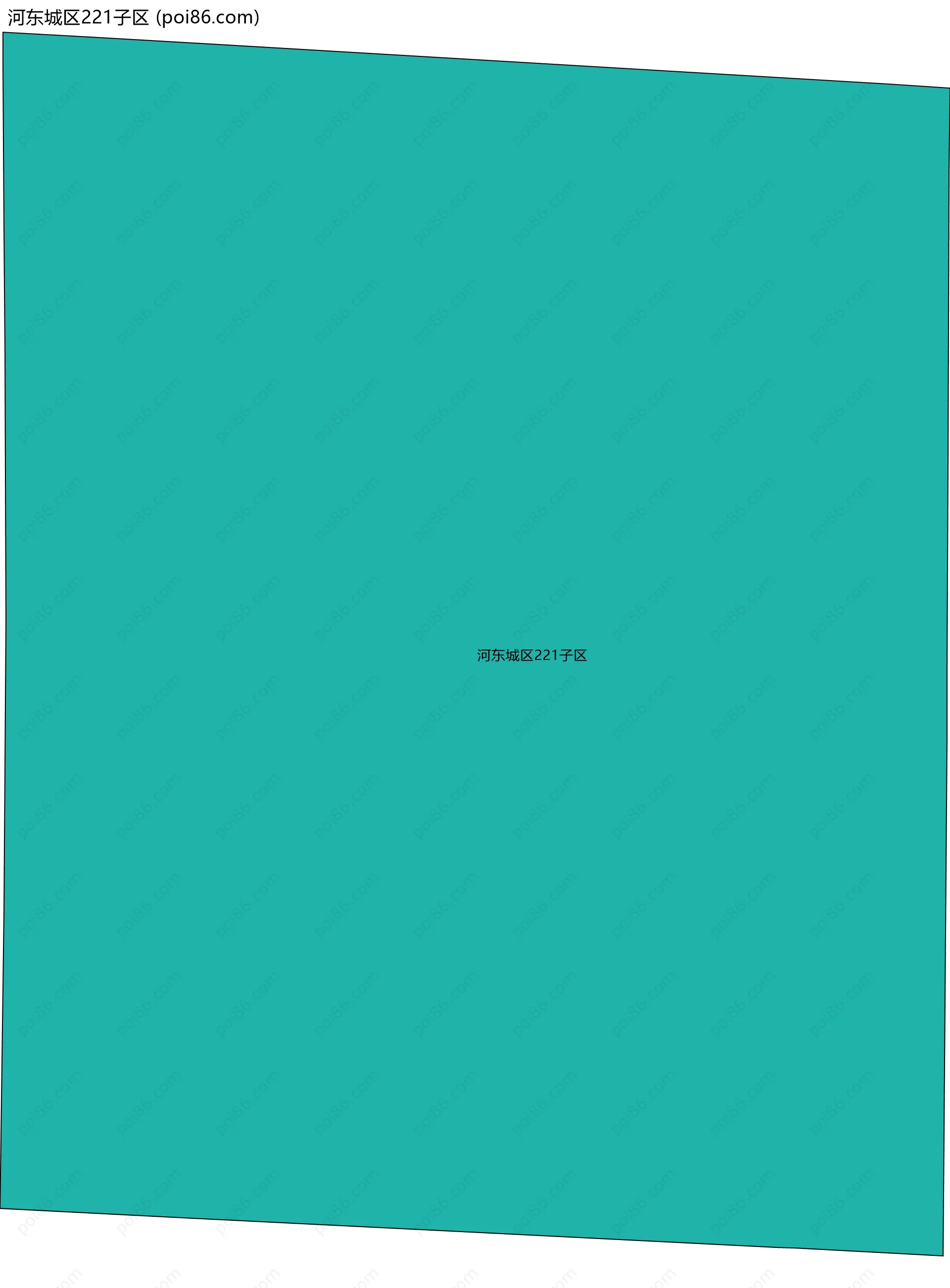 河东城区221子区边界地图