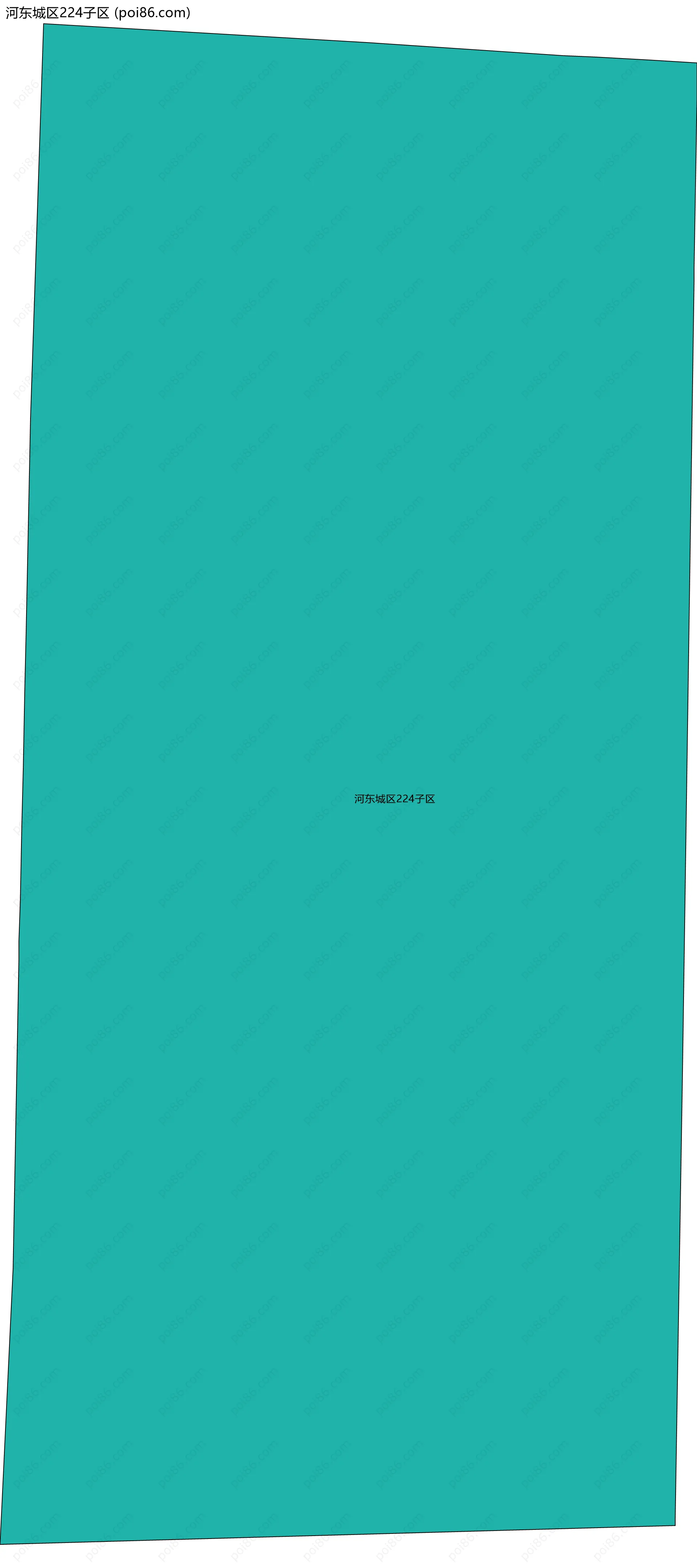 河东城区224子区边界地图