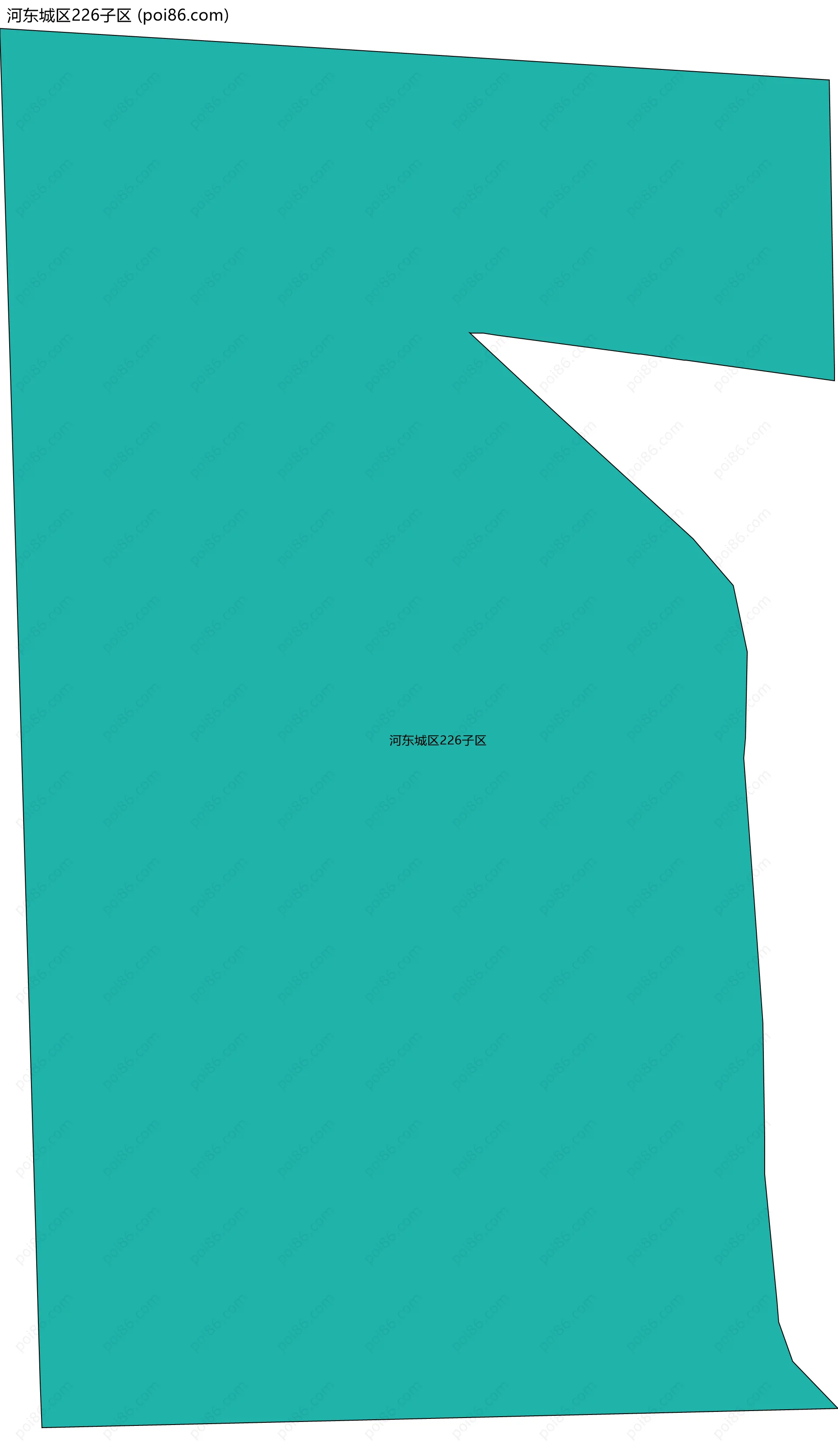 河东城区226子区边界地图