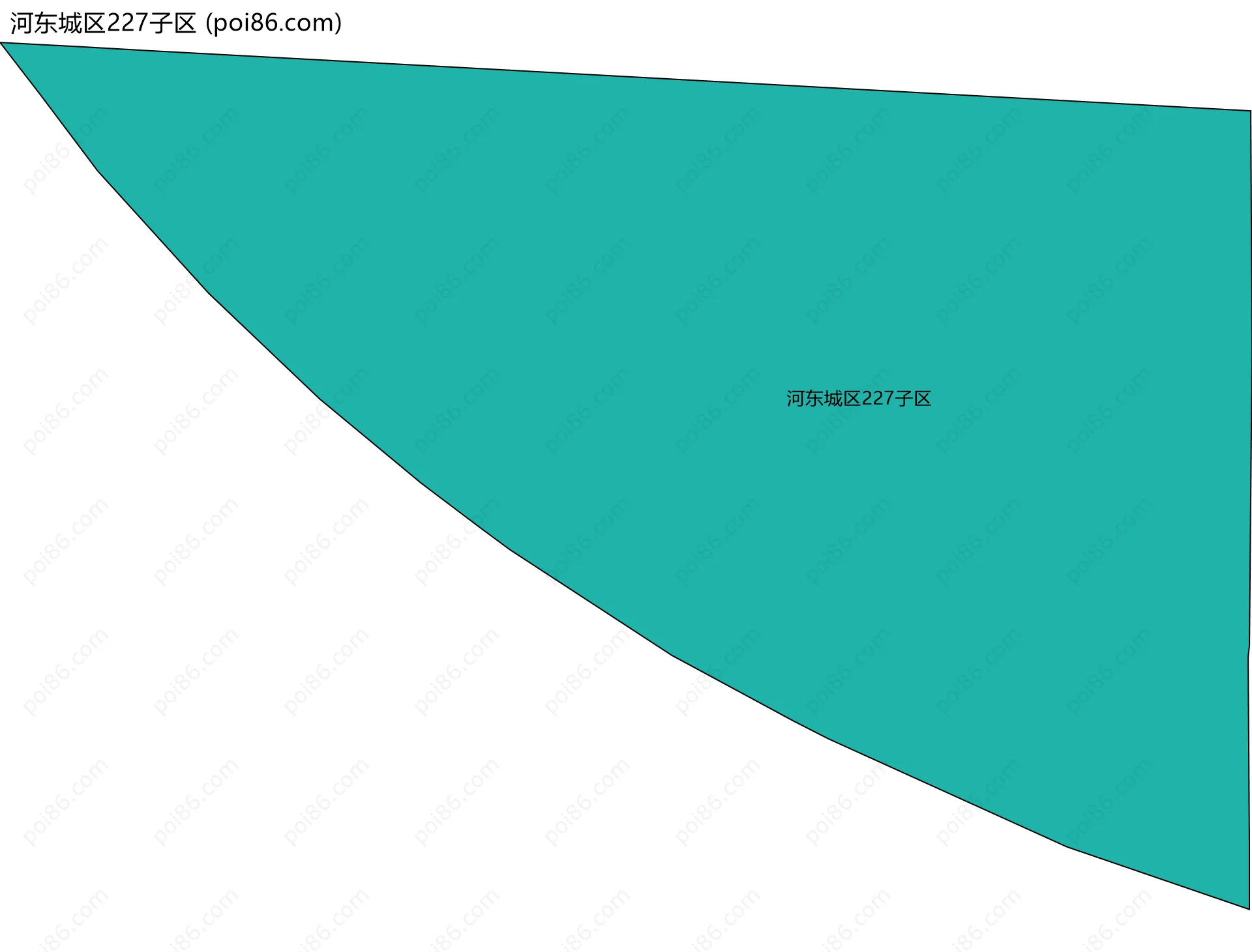 河东城区227子区边界地图