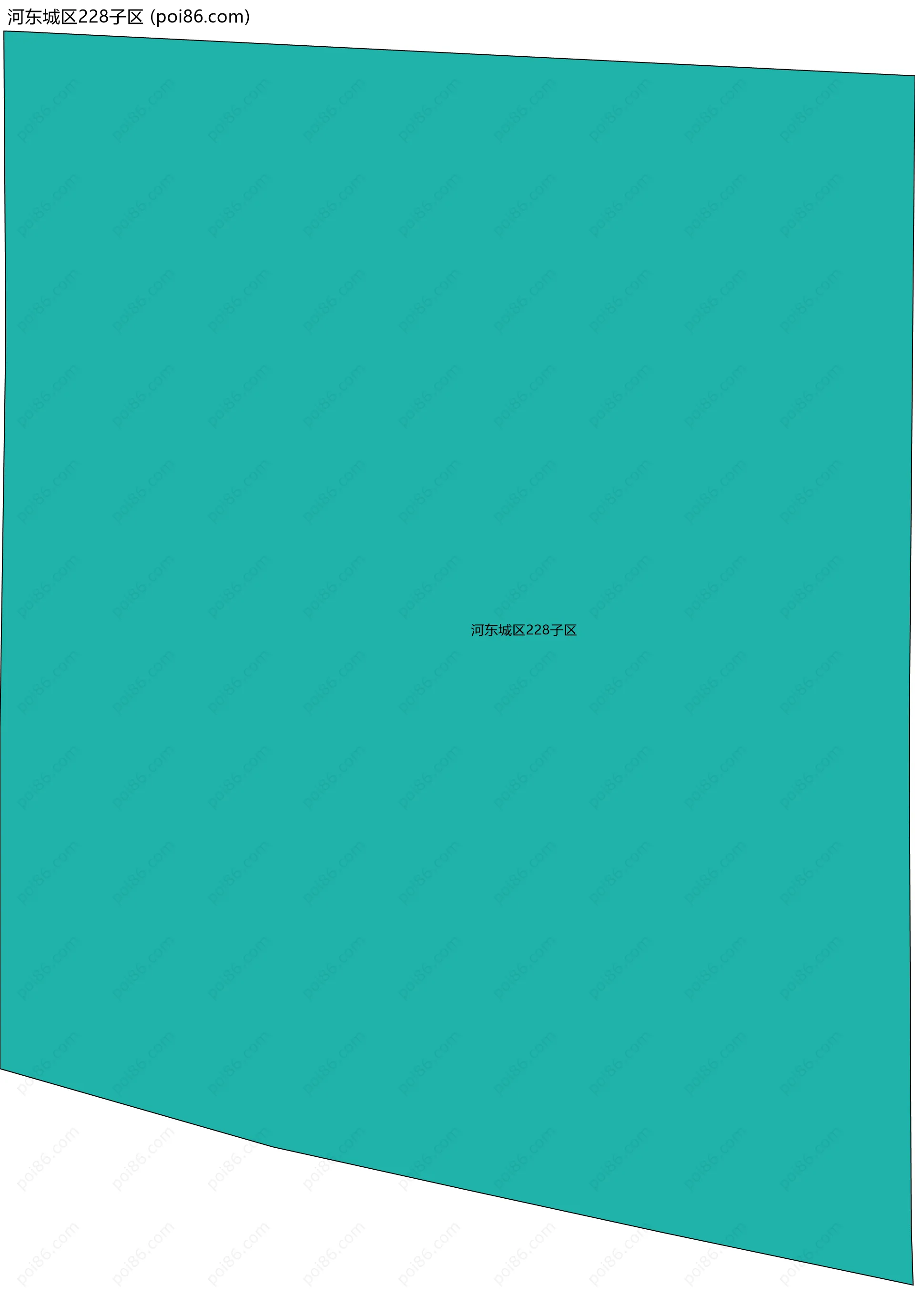 河东城区228子区边界地图