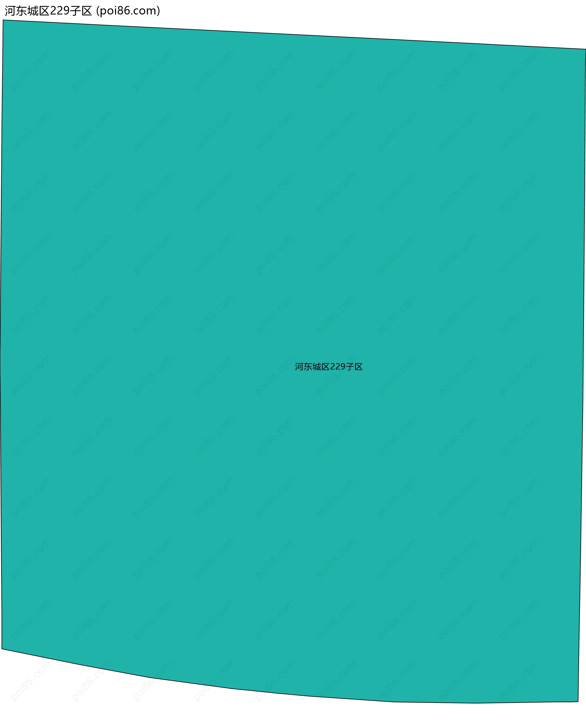 河东城区229子区边界地图