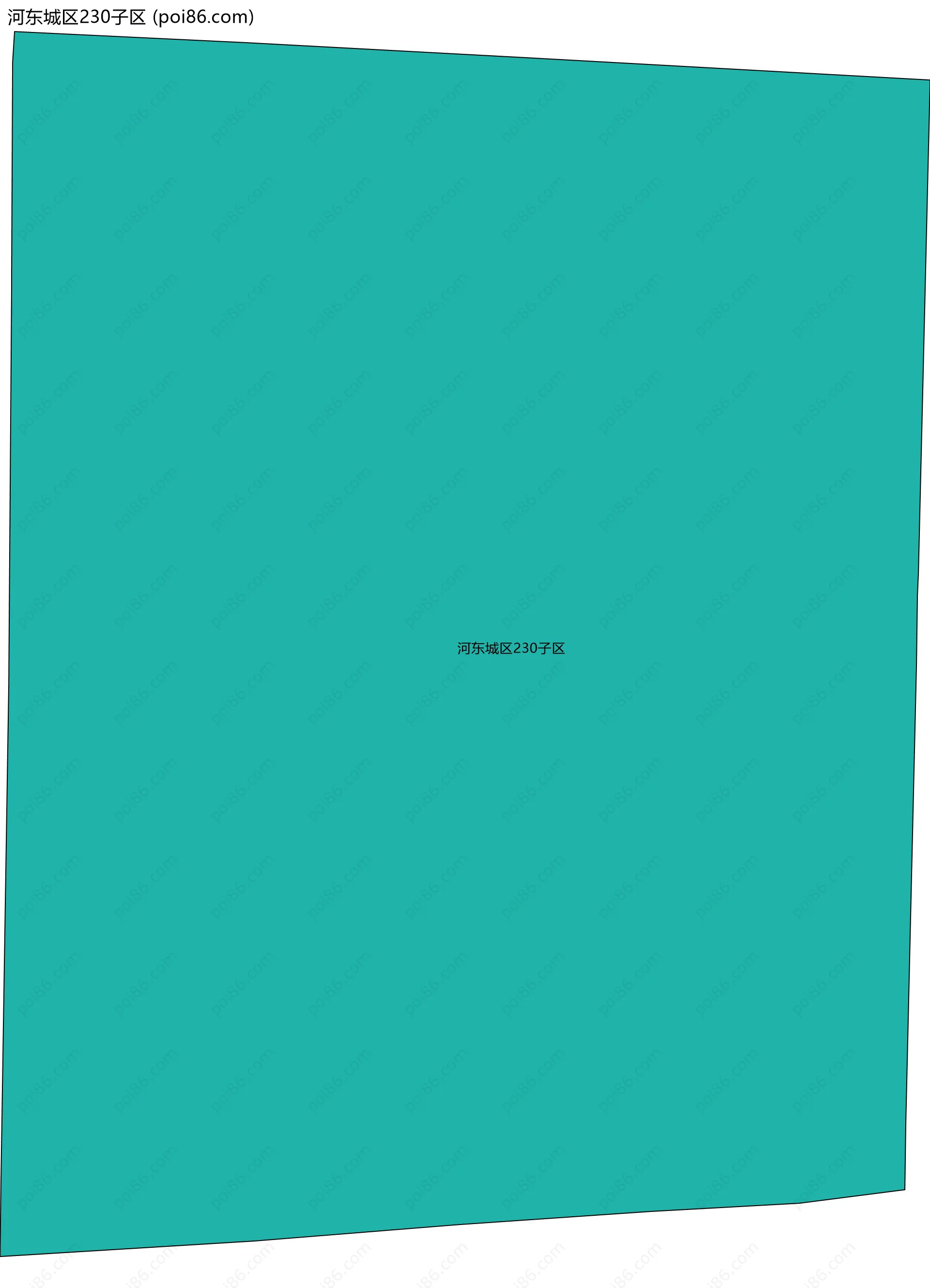 河东城区230子区边界地图