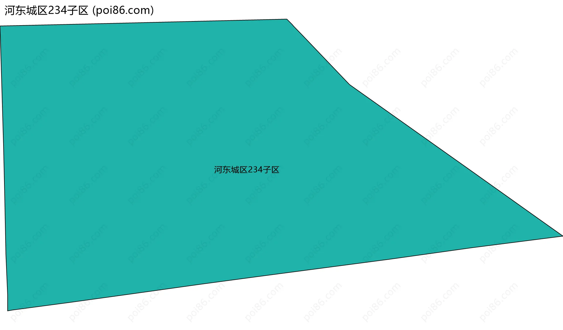 河东城区234子区边界地图