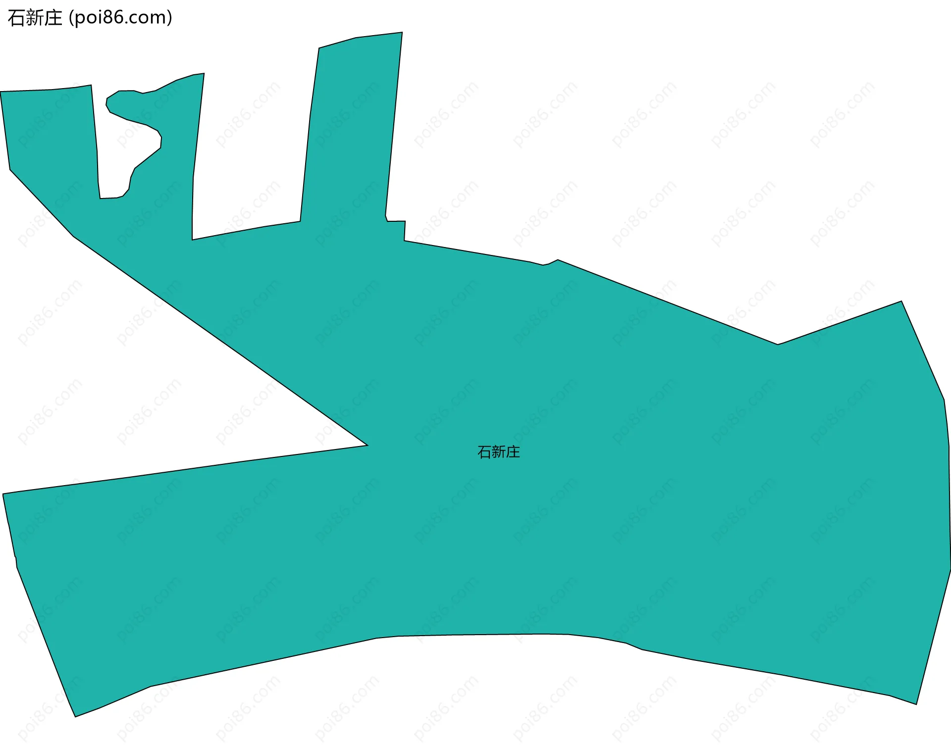 石新庄边界地图