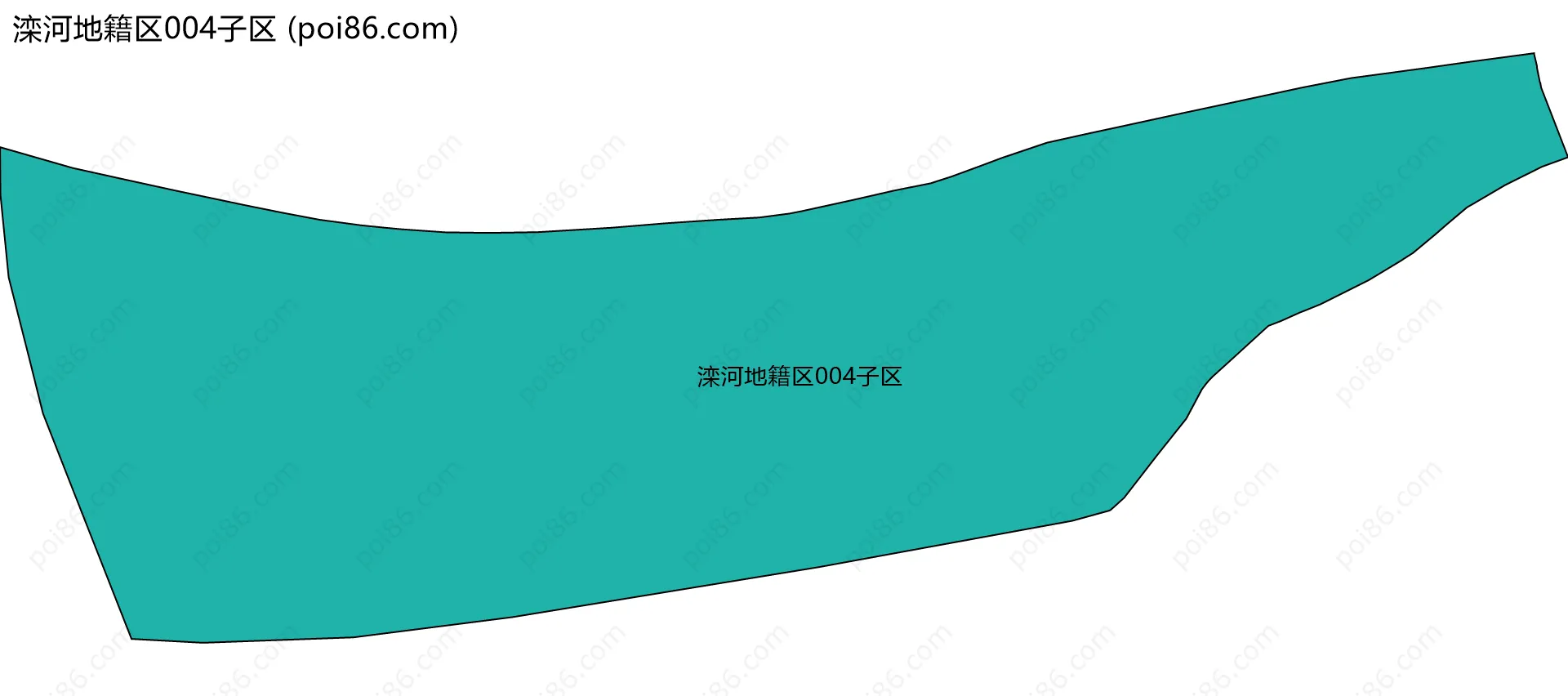 滦河地籍区004子区边界地图
