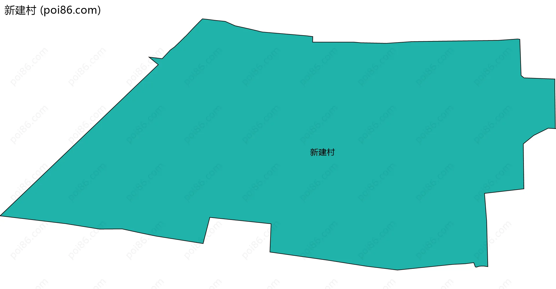 新建村边界地图