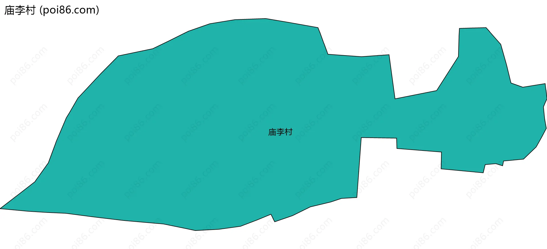 庙李村边界地图