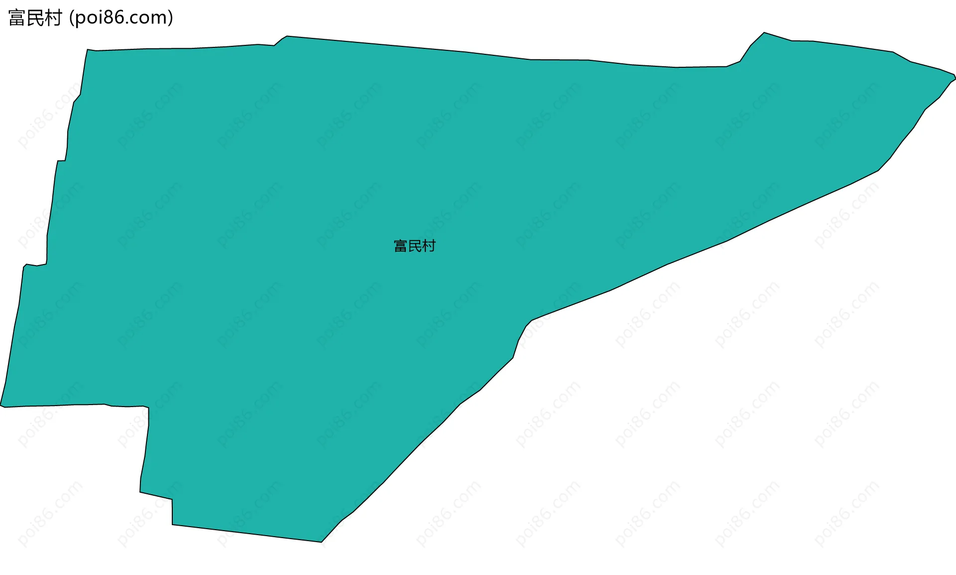 富民村边界地图