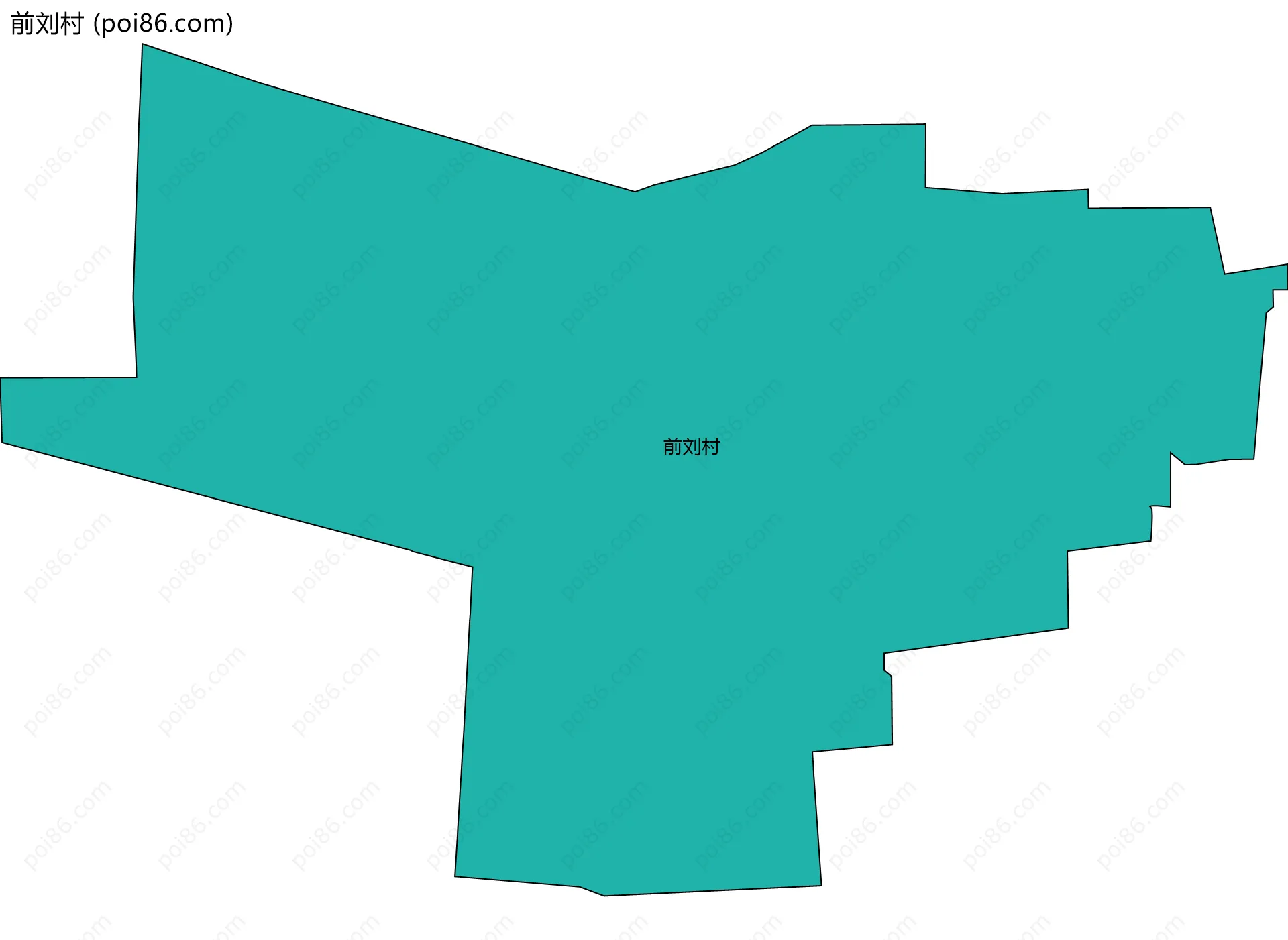 前刘村边界地图