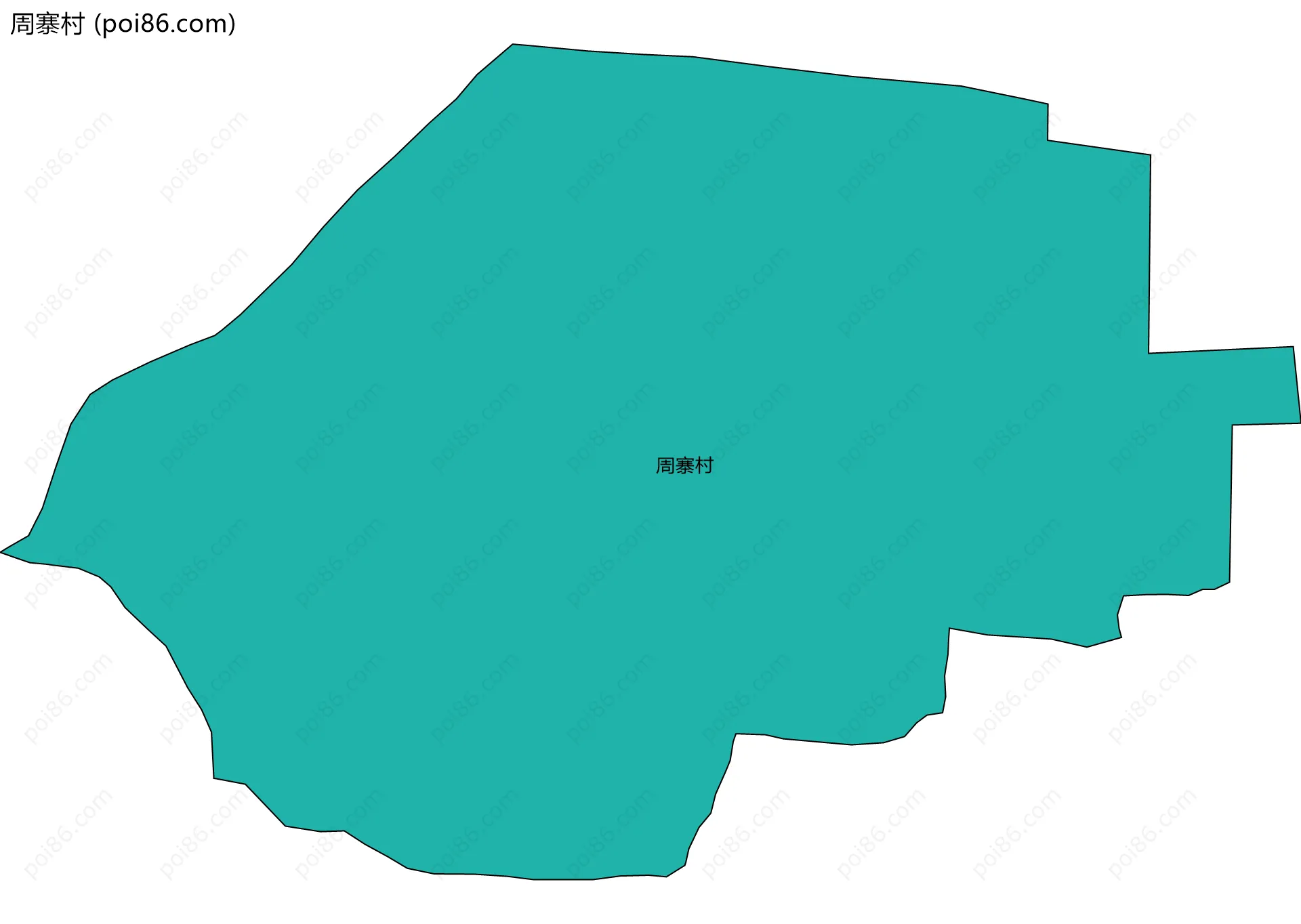 周寨村边界地图