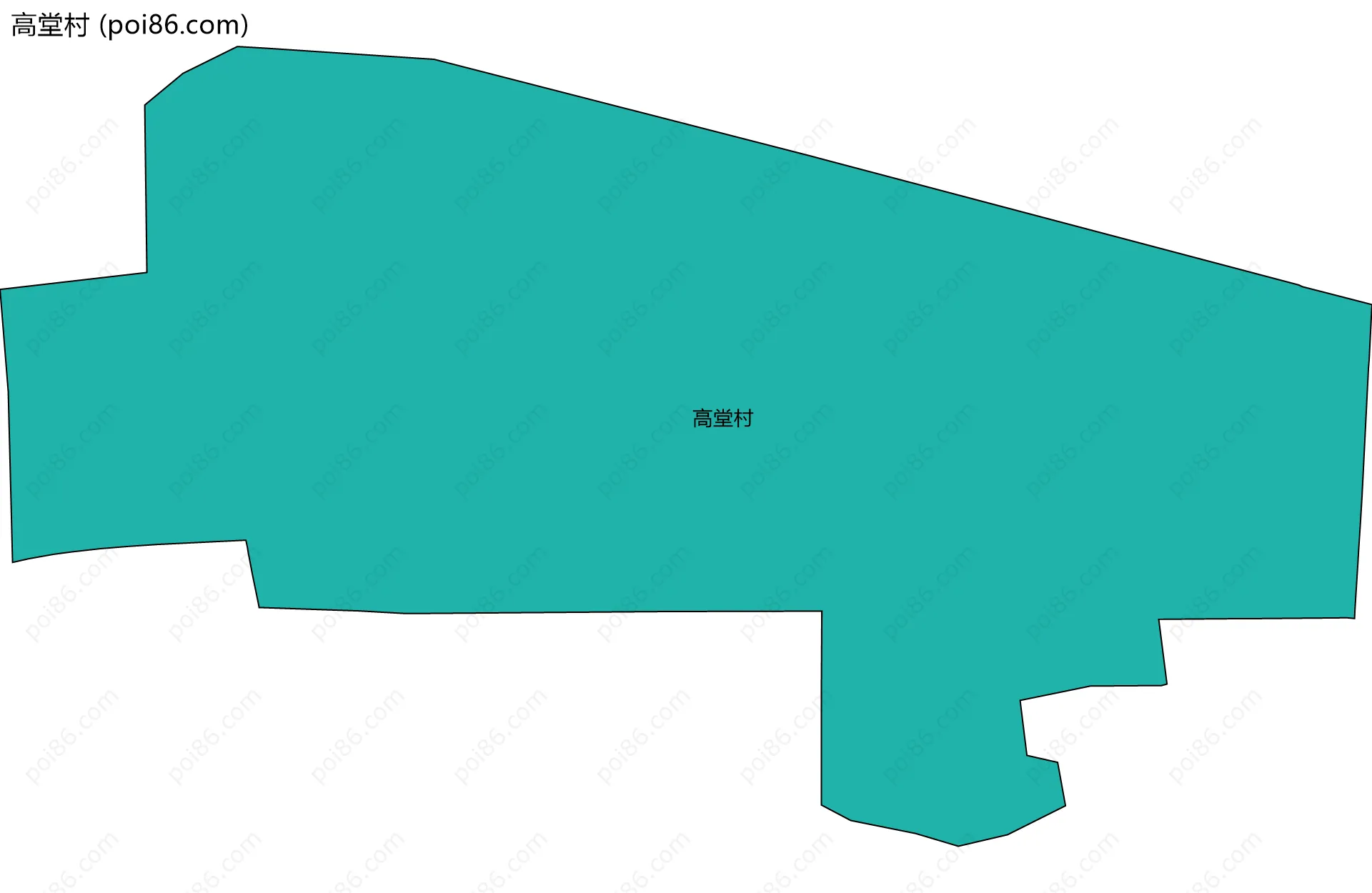 高堂村边界地图