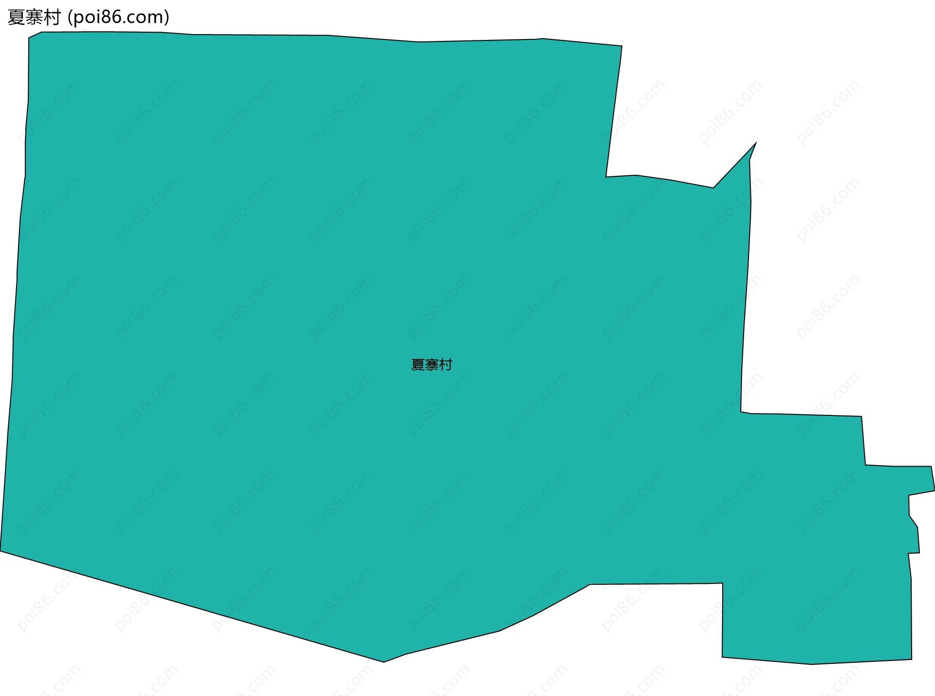 夏寨村边界地图