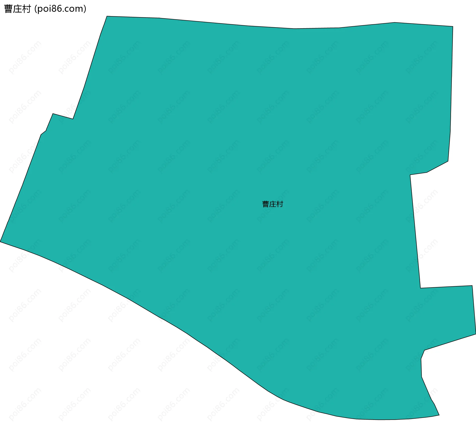 曹庄村边界地图