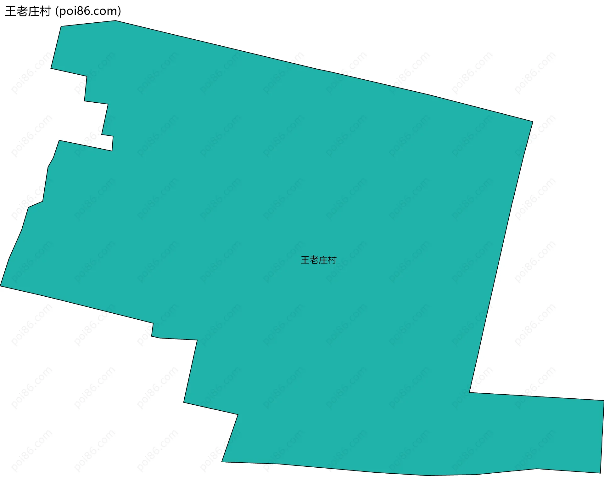 王老庄村边界地图