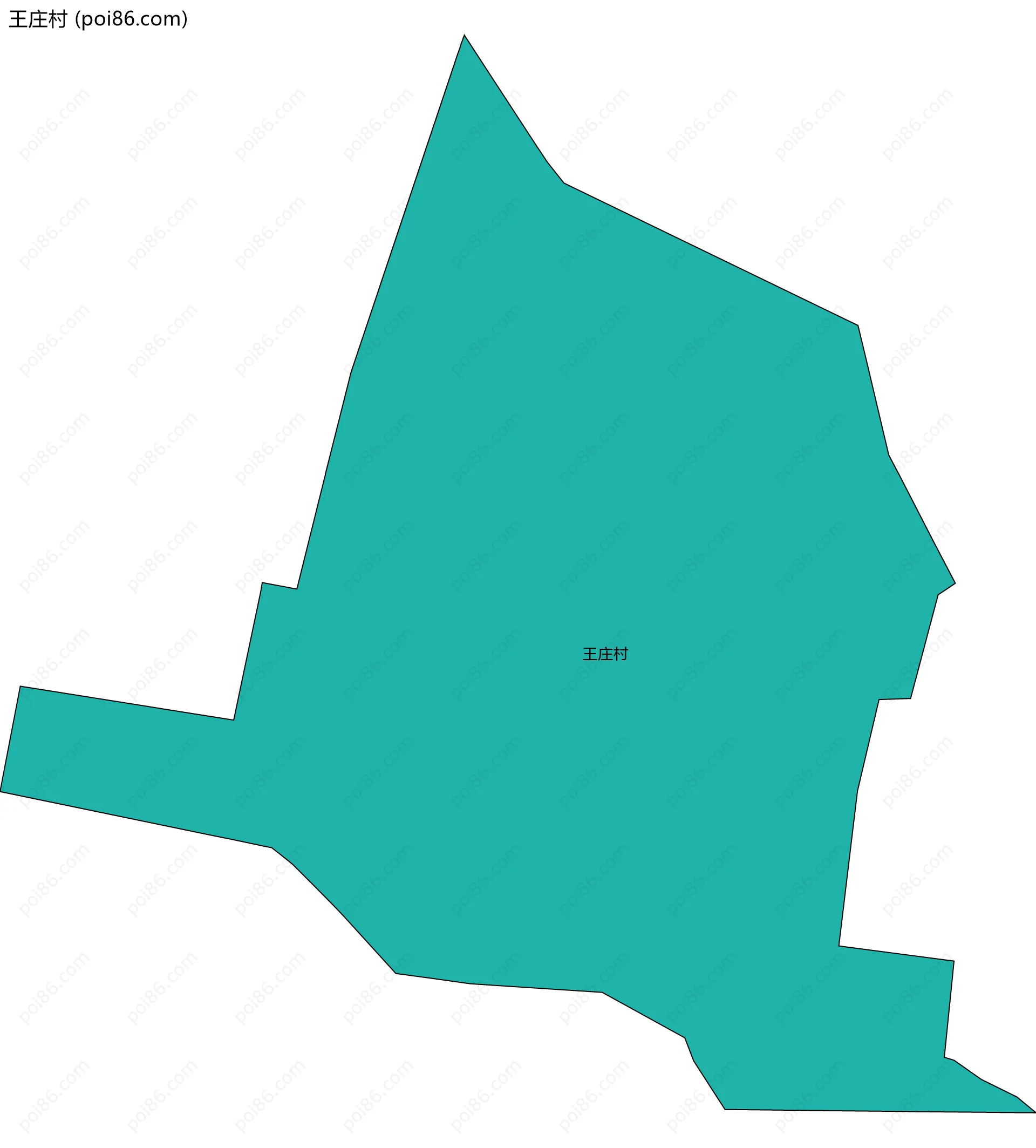 王庄村边界地图