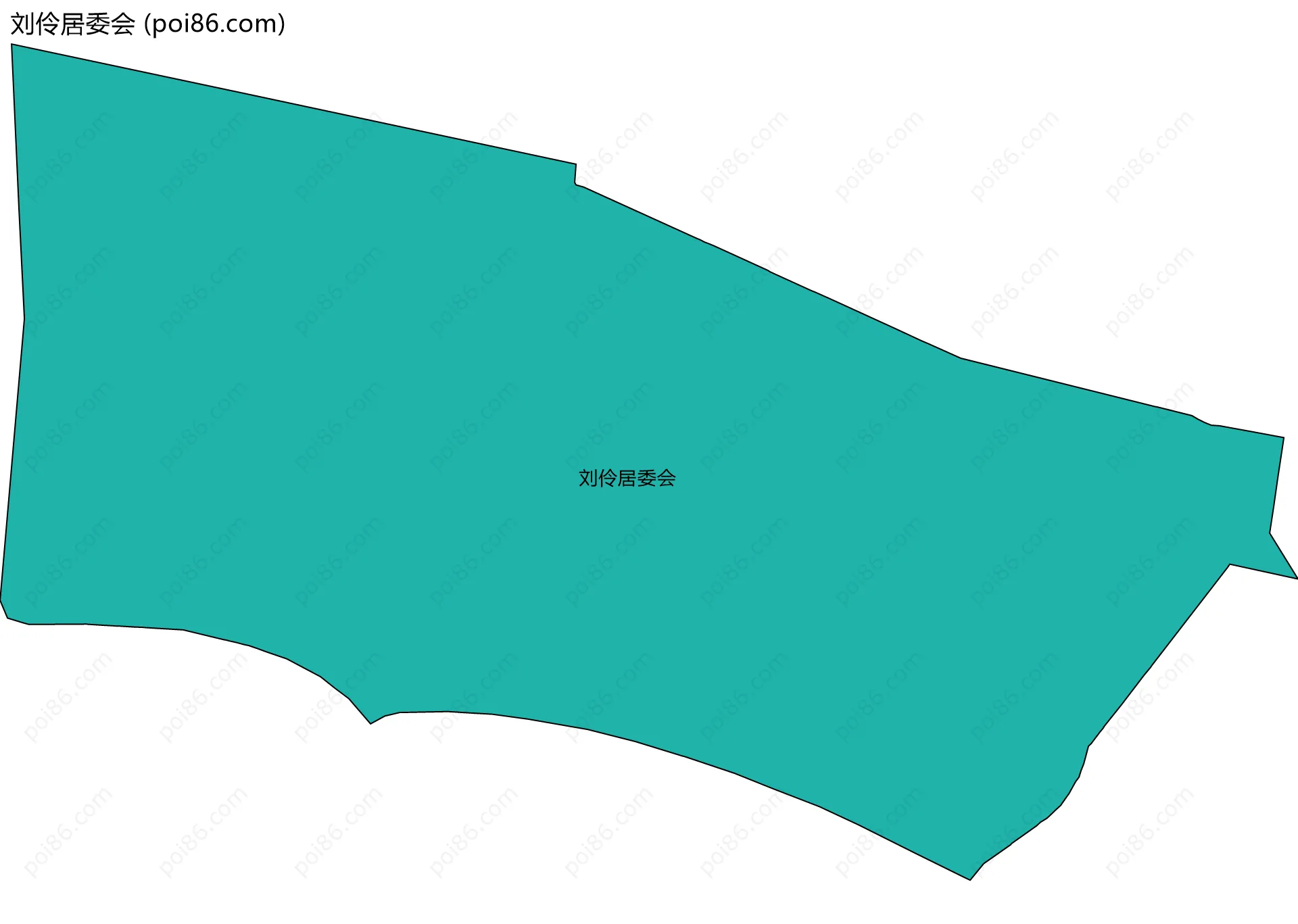 刘伶居委会边界地图
