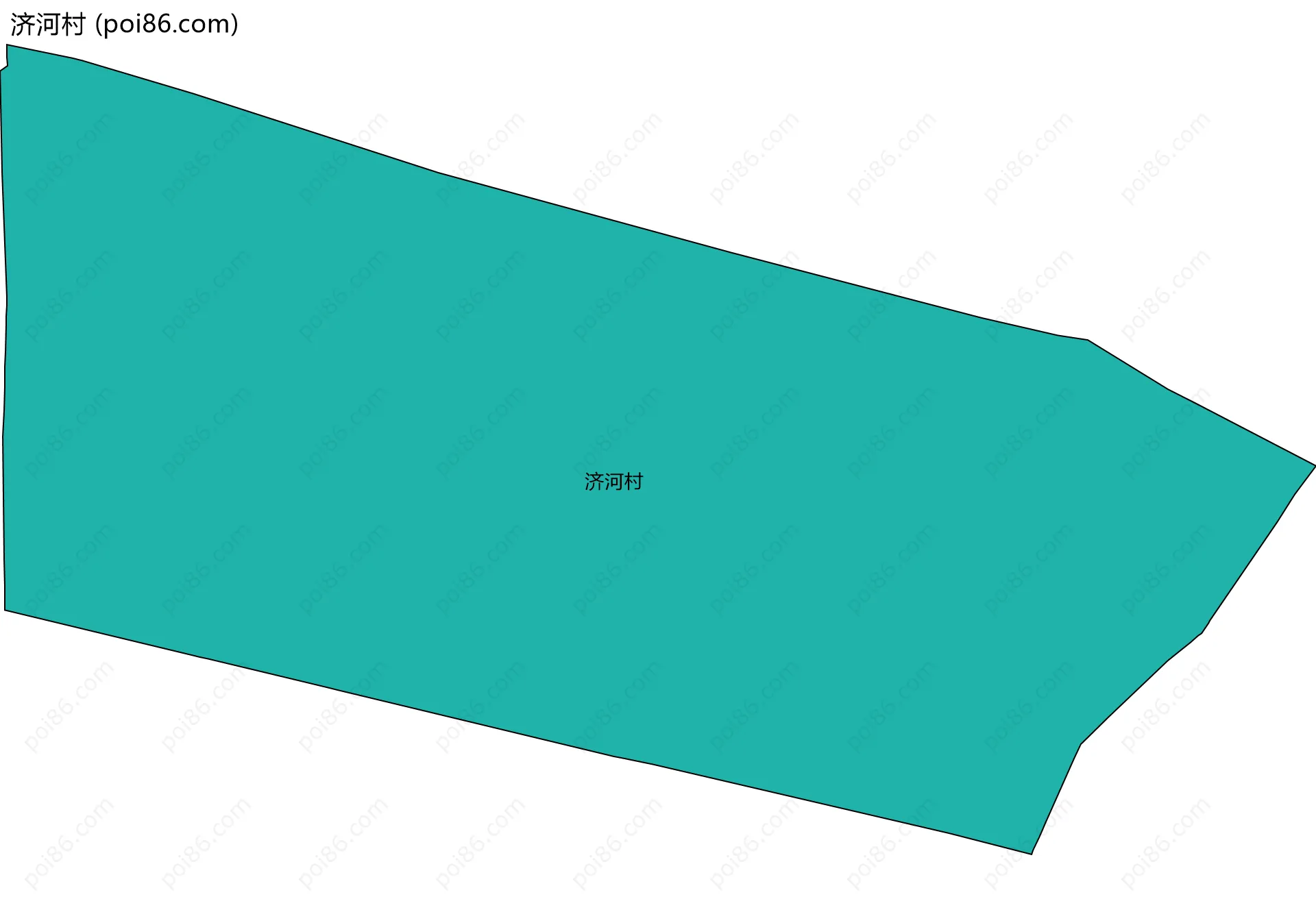 济河村边界地图
