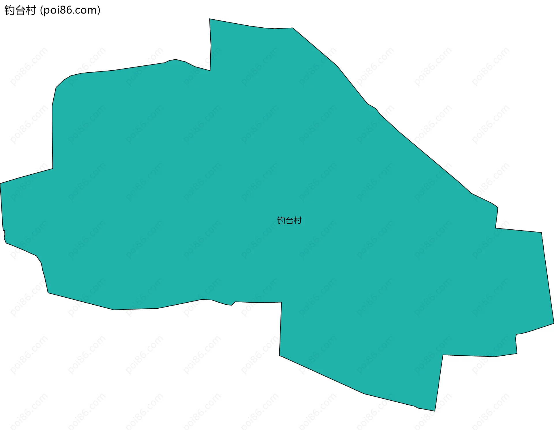 钓台村边界地图