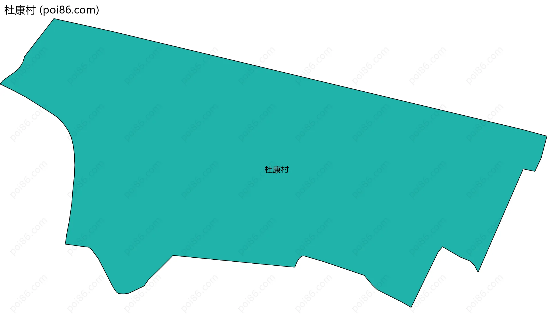 杜康村边界地图