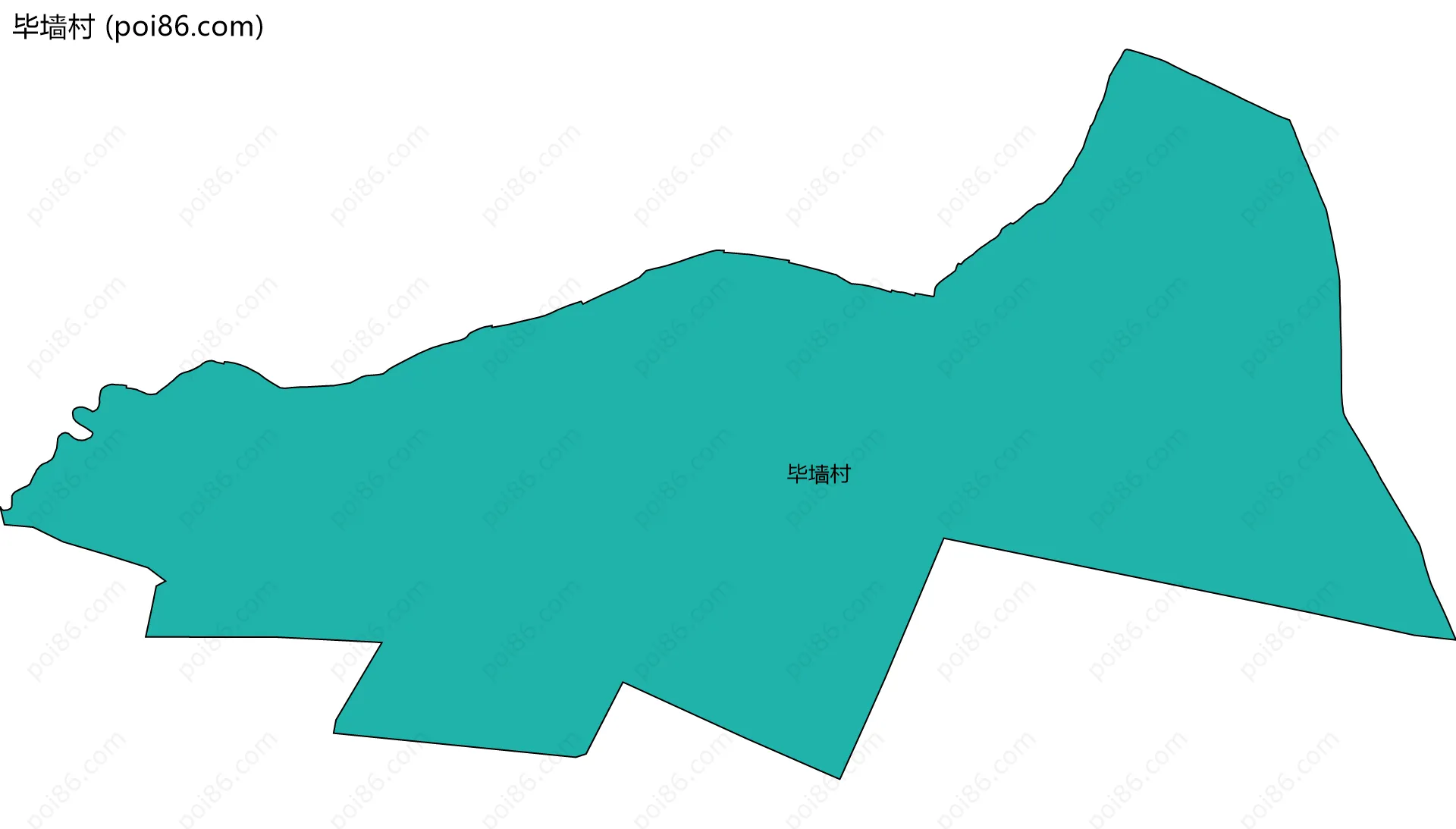 毕墙村边界地图