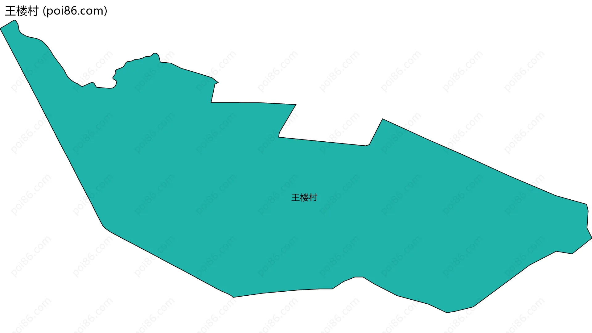王楼村边界地图
