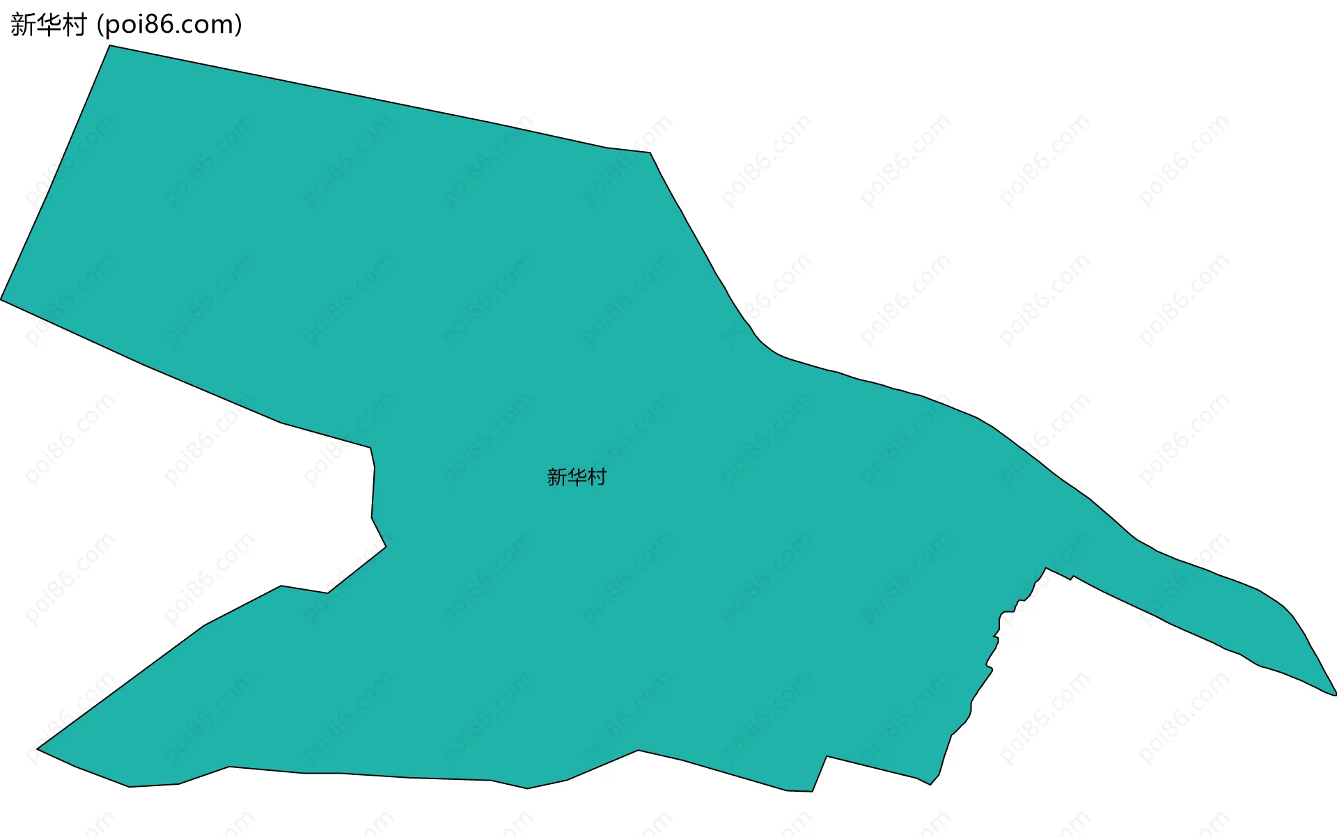 新华村边界地图