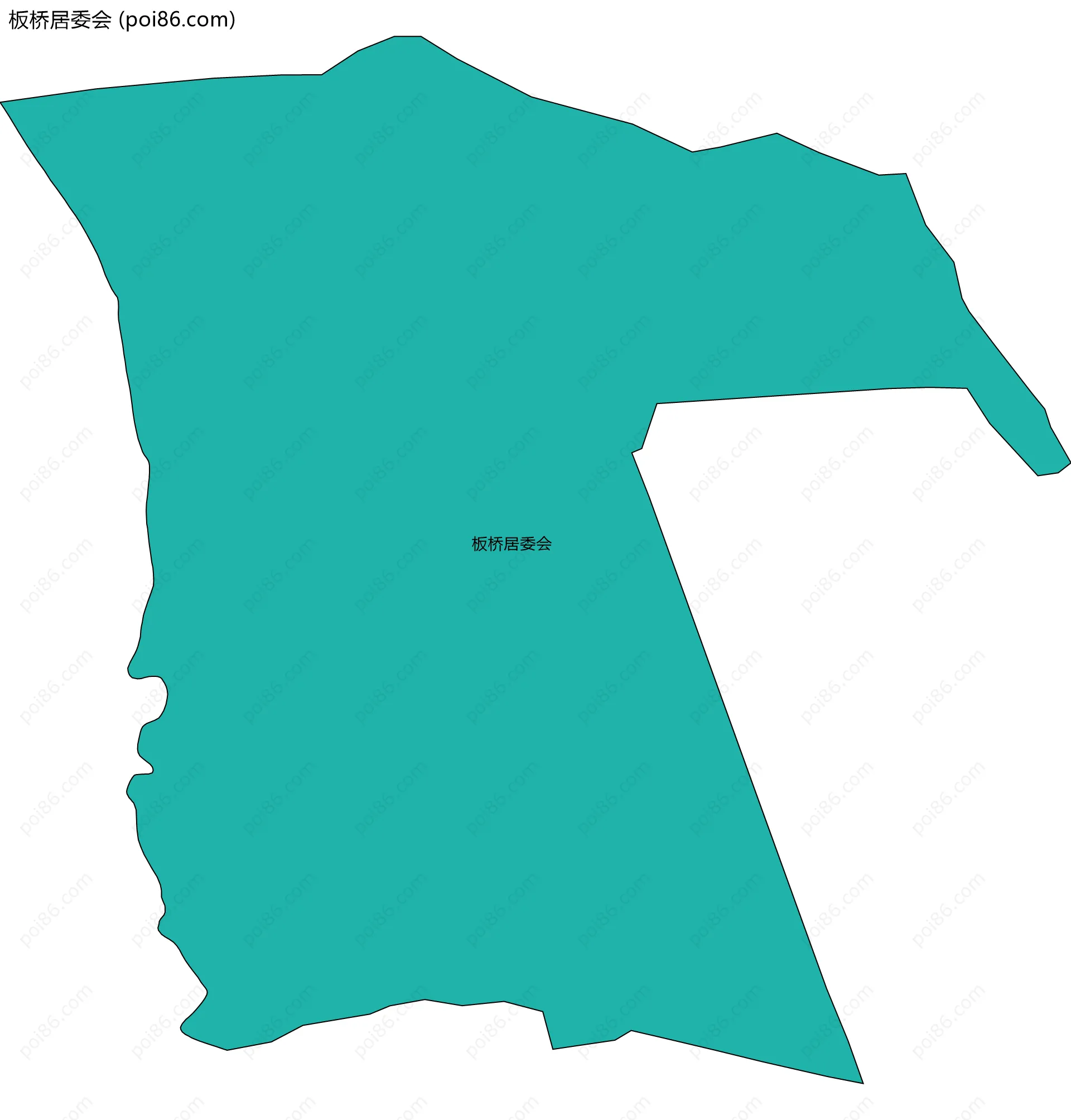 板桥居委会边界地图