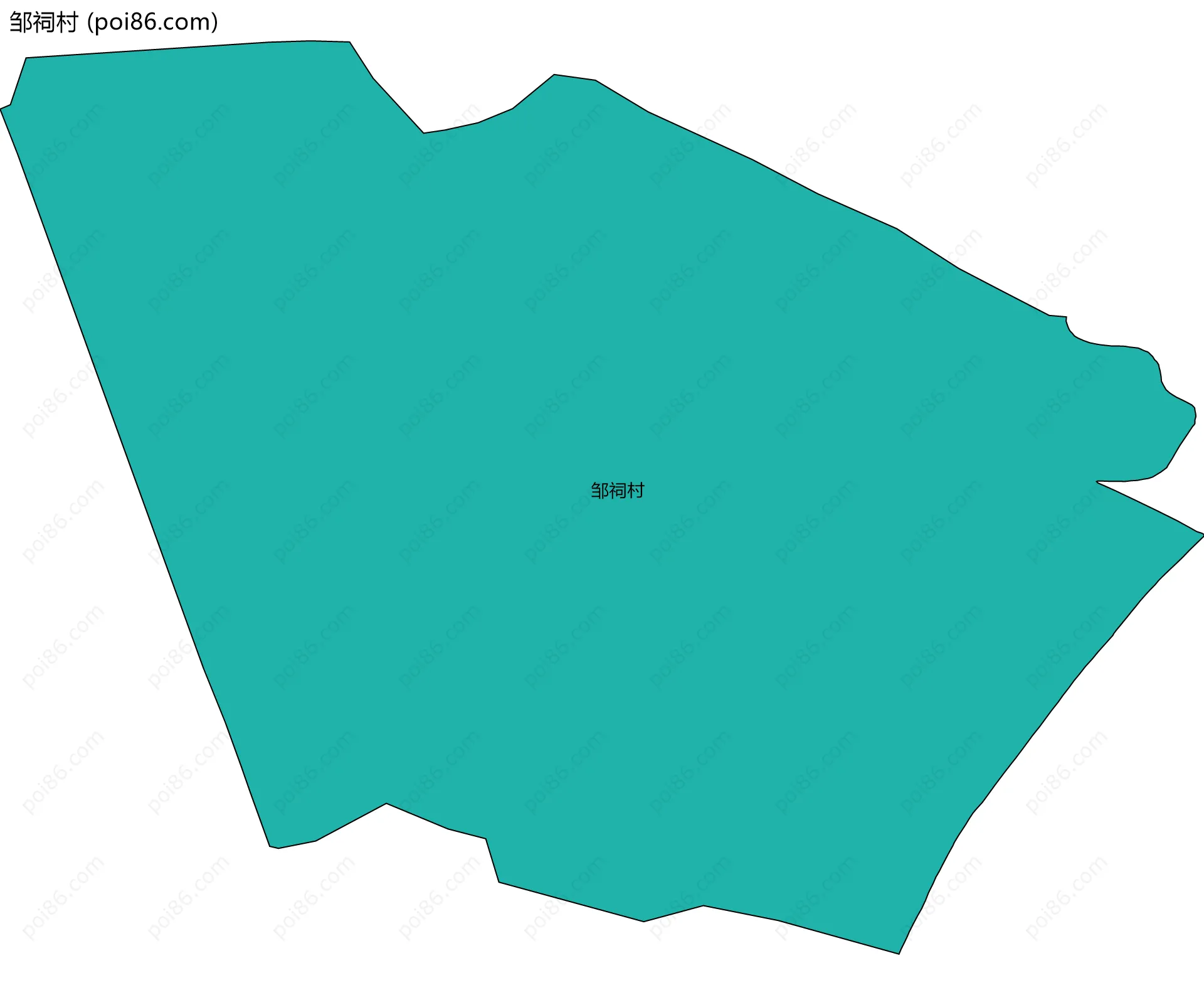 邹祠村边界地图
