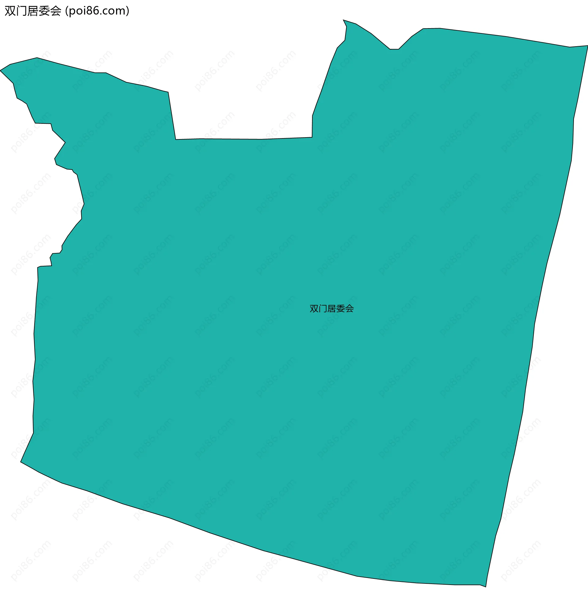 双门居委会边界地图
