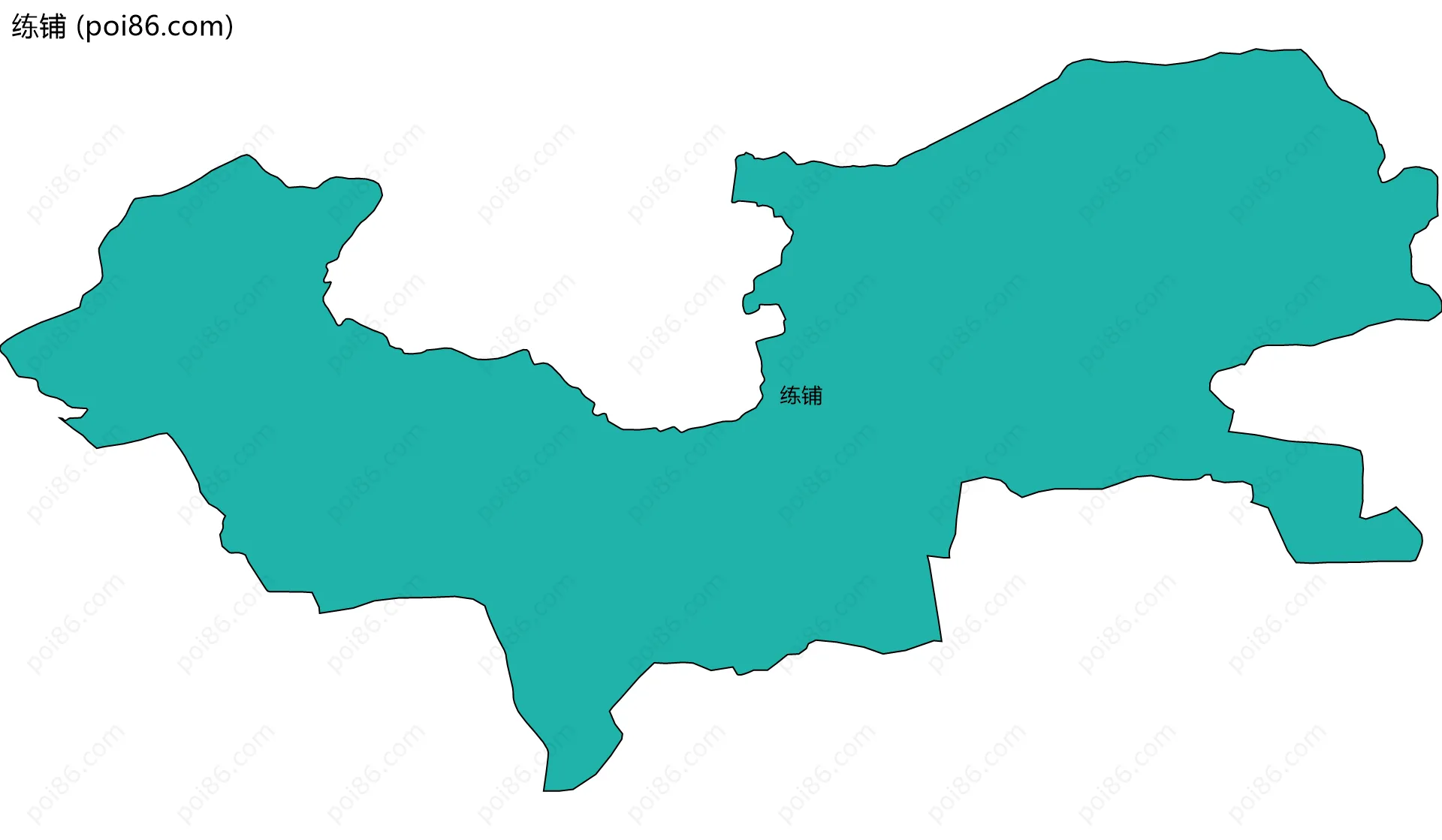 练铺边界地图