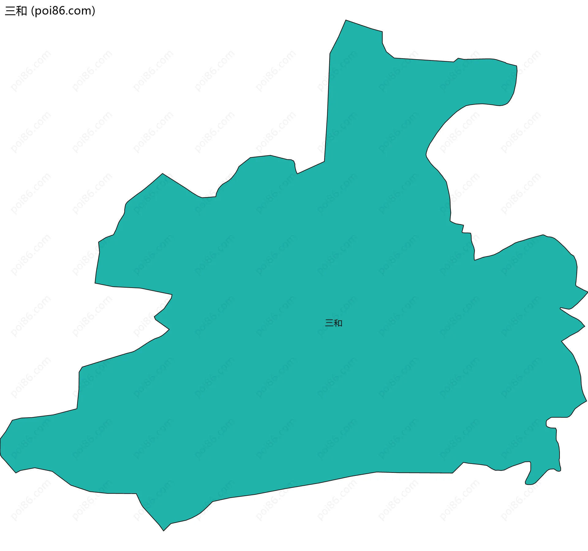 三和边界地图