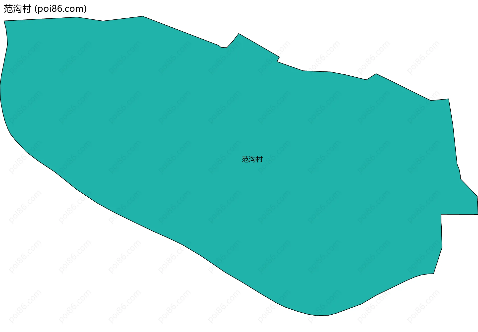范沟村边界地图
