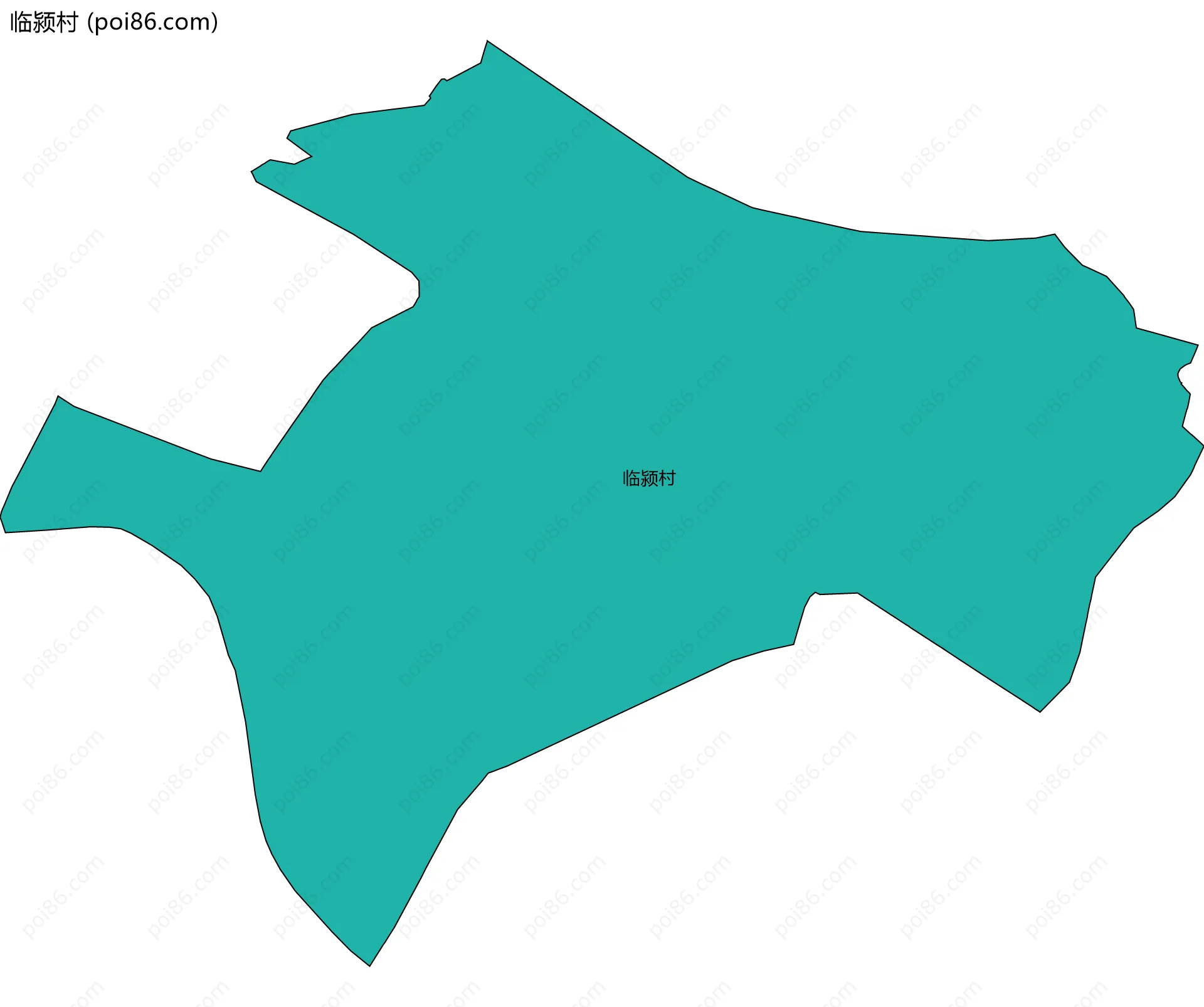 临颍村边界地图