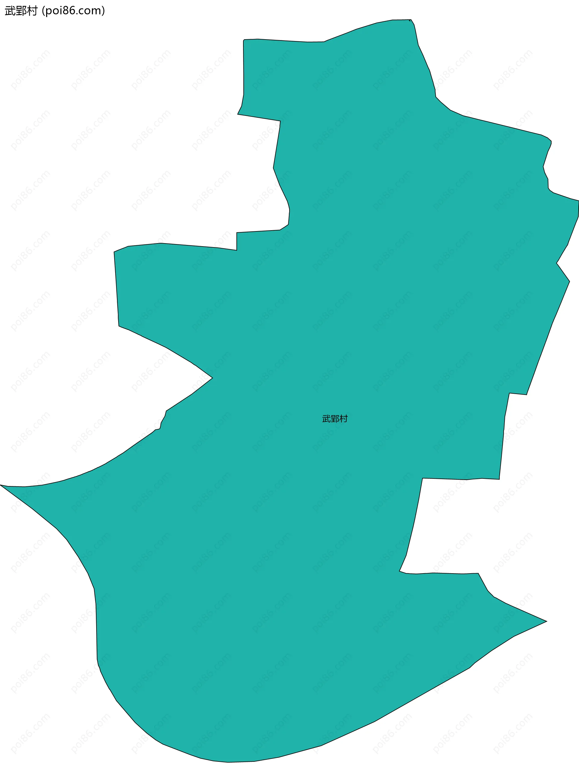 武郢村边界地图